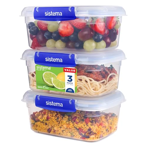 sistema-klip-it-plus-frischhaltedosen-set-3-x-1-l-rechteckige-vorratsdosen-ausla image 8