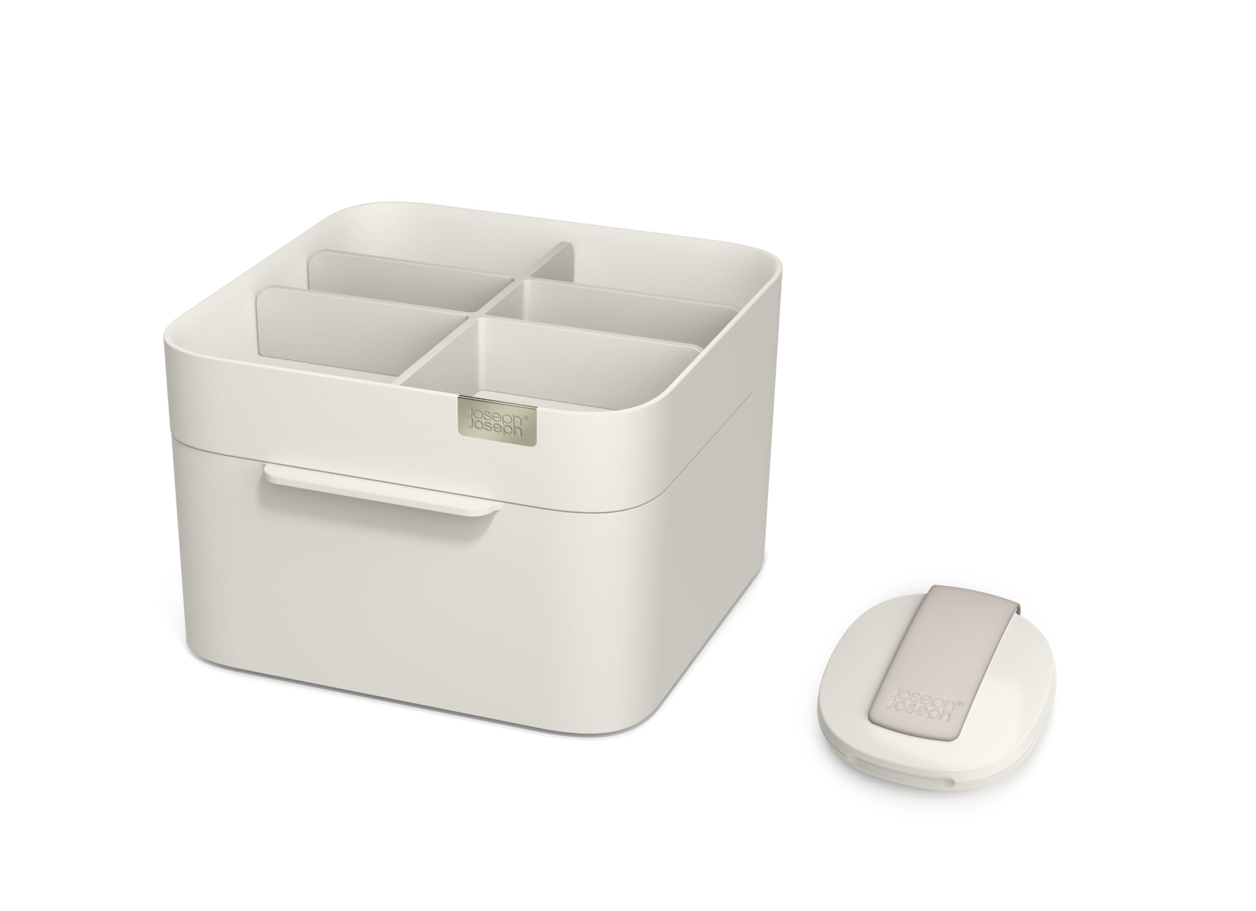 joseph-joseph-make-me-up-kompakter-spiegel-und-kosmetik-organizer-set-shell image 2