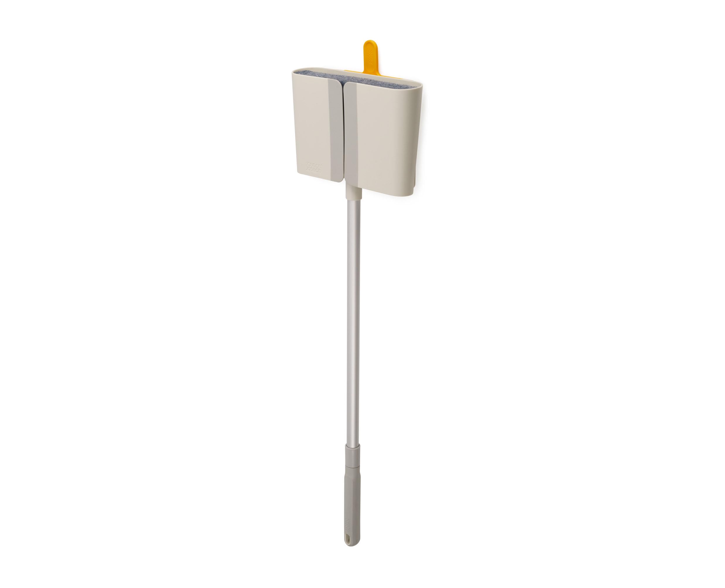 joseph-joseph-cleantech-wandmontierter-besen-mit-teleskop-aluminiumstiel-weicher image 1