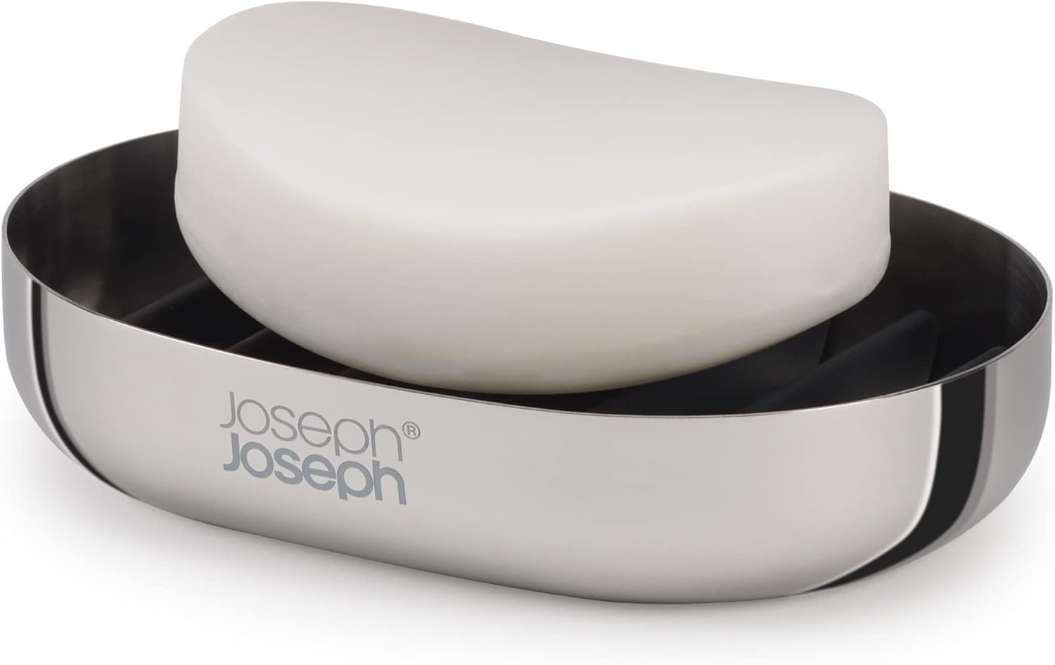 joseph-joseph-easystore-schnellablass-seifenschalenhalter-aus-poliertem-edelstah image 1