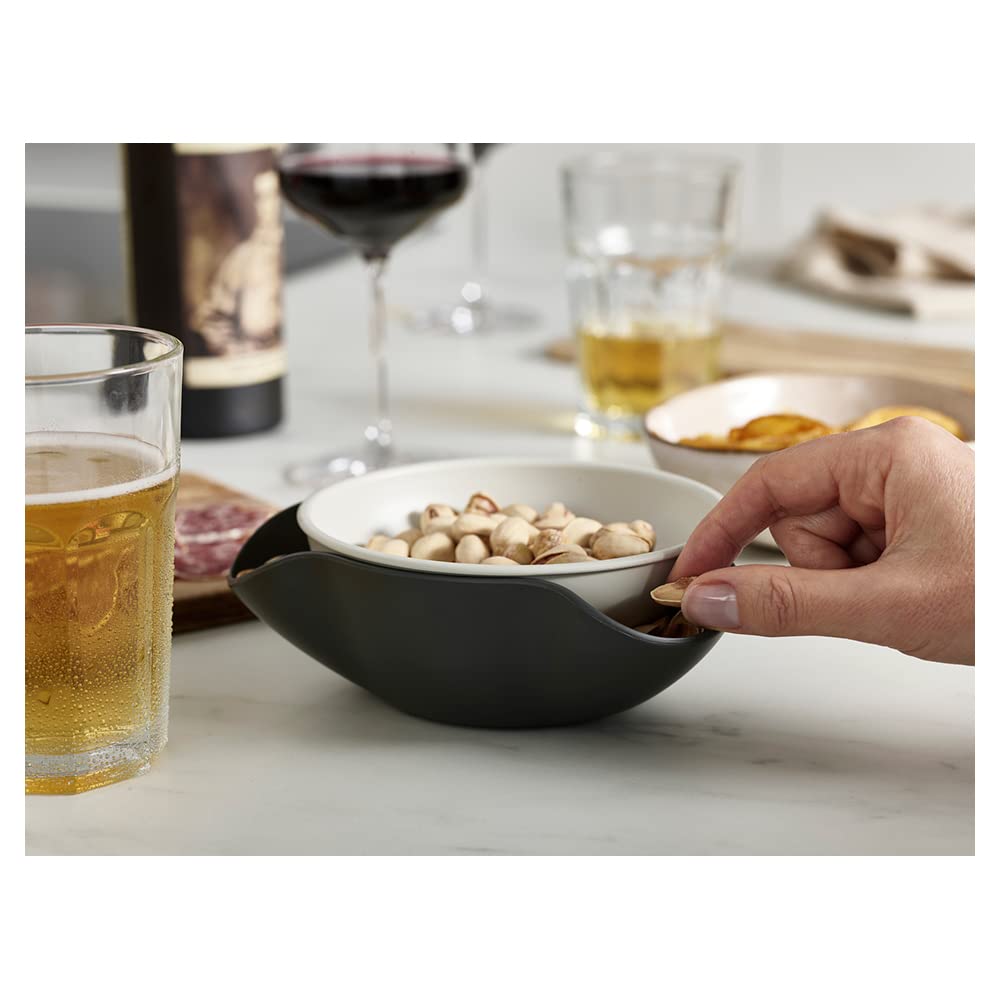 joseph-joseph-double-dish-servierschale-f-r-oliven-und-n-sse-zweist-ckig-grau image 3