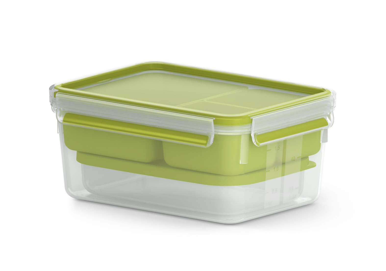 emsa-clip-go-lunchbox-n10716-2-2-l-brotdose-mit-3-eins-tzen-100-dicht-mit-frisch image 1