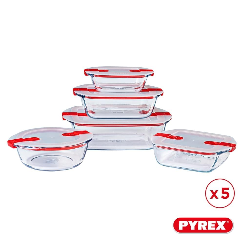pyrex-cook-heat-5-teiliges-glasbeh-lter-set-mit-luftdichten-deckeln-borosilikatg image 2