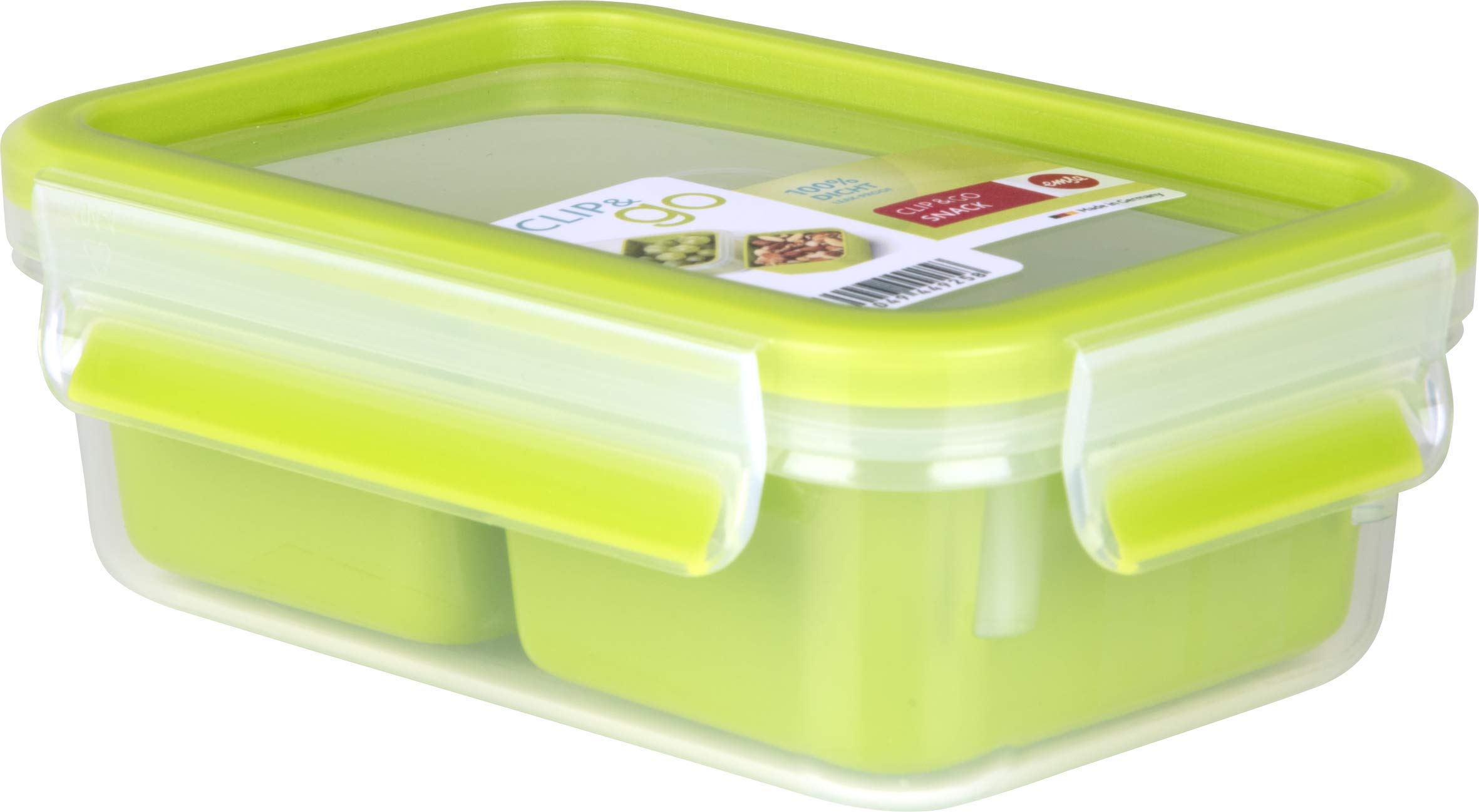 emsa-clip-go-brotdose-1-l-mit-2-eins-tzen-100-dicht-mit-frischedichtung-transpar image 3
