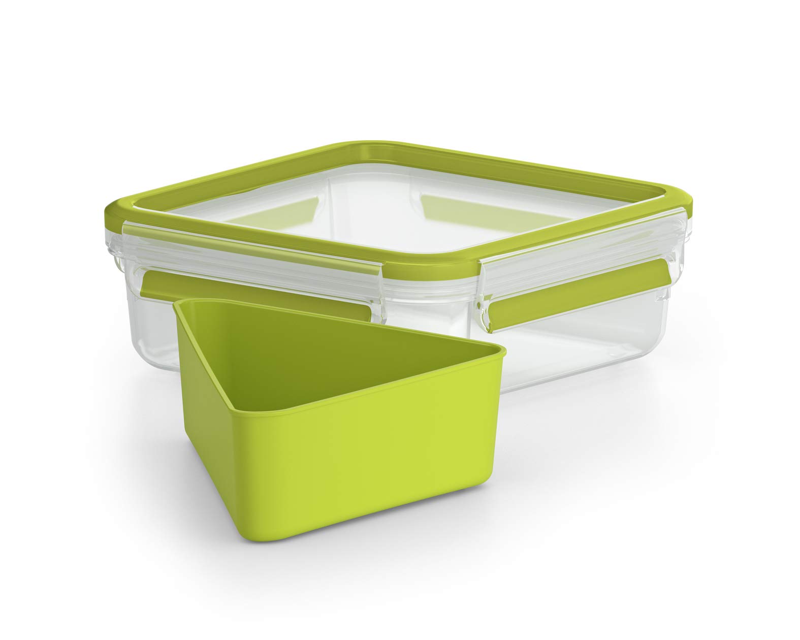 emsa-clip-go-lunchbox-0-85-l-100-dichte-brotdose-mit-eck-einsatz-transparent-hel image 1