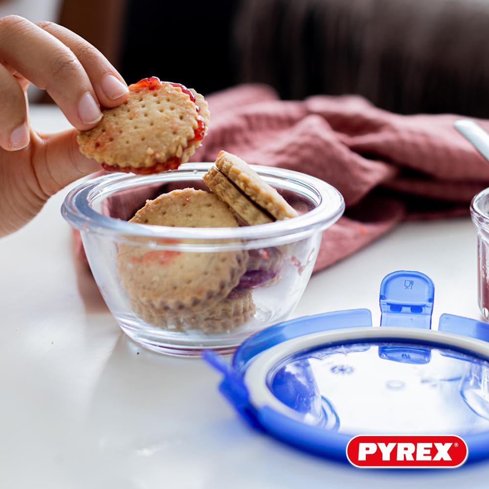 pyrex-cook-go-5er-set-runde-vorratsgl-ser-0-2-l-mit-blauem-luftdichten-deckel-bo image 7