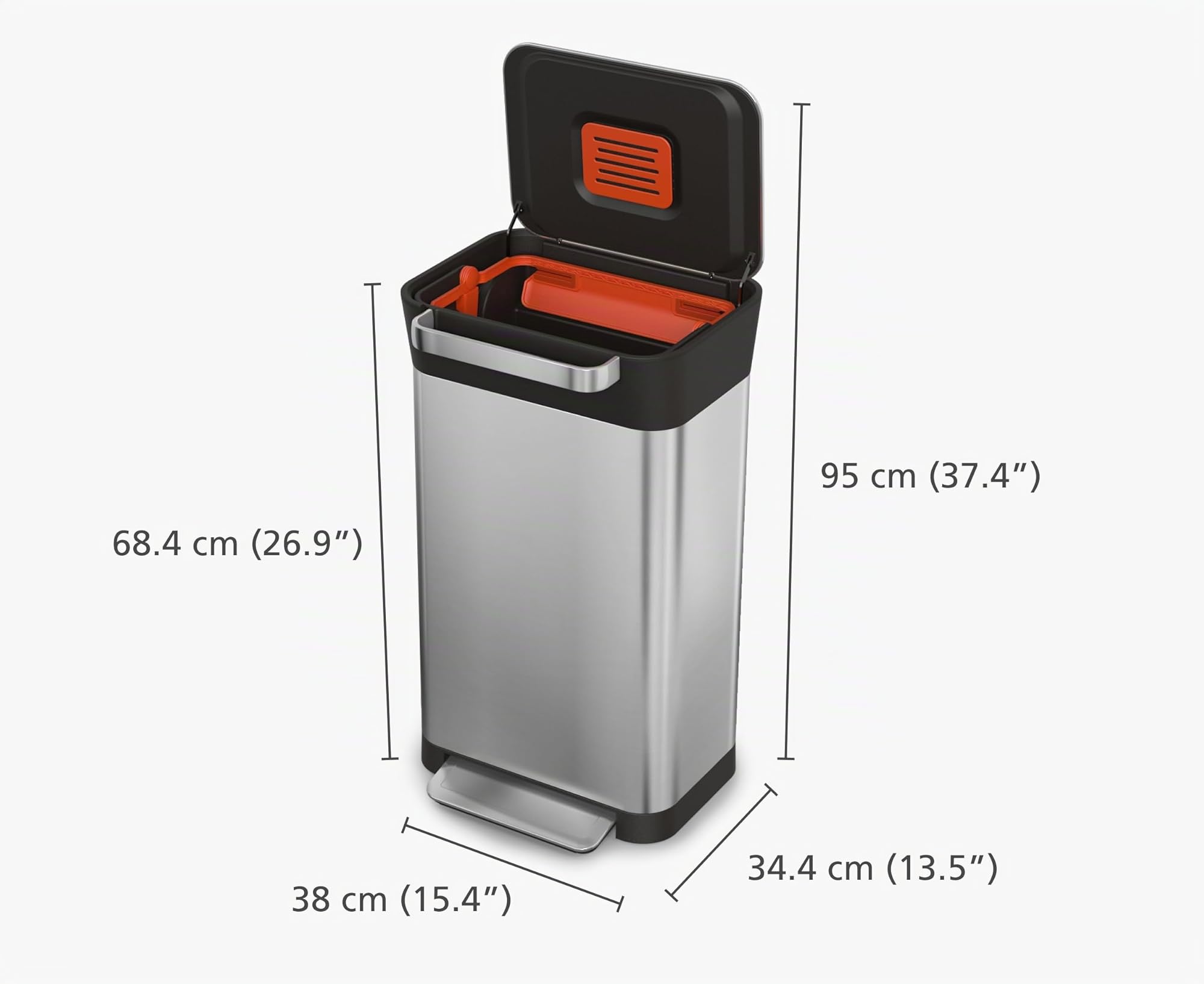 joseph-joseph-intelligent-waste-titan-m-llkompressor-30-l-edelstahl-m-lleimer-mi image 5