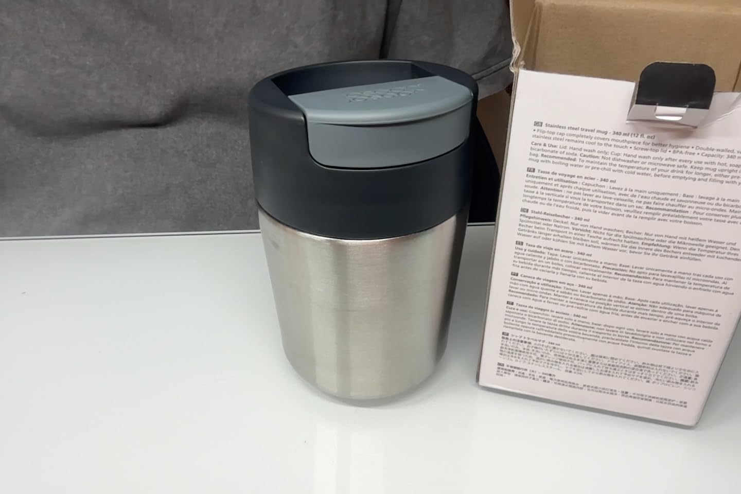 Guter Becher, Deckel gewöhnungsbedürftig