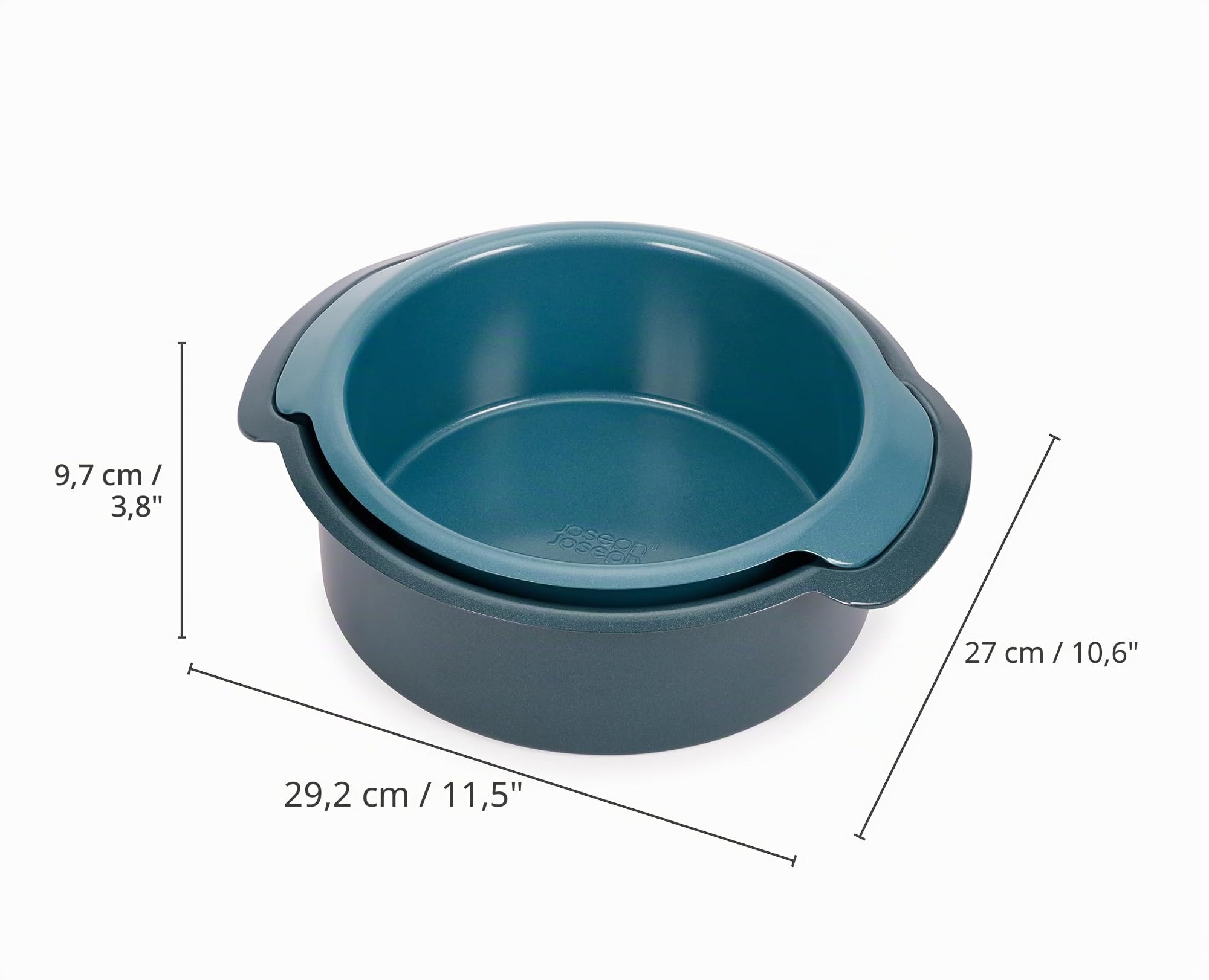 joseph-joseph-nest-bake-2er-set-antihaft-kuchenformen-rund-23-cm-20-cm-karbonsta image 4