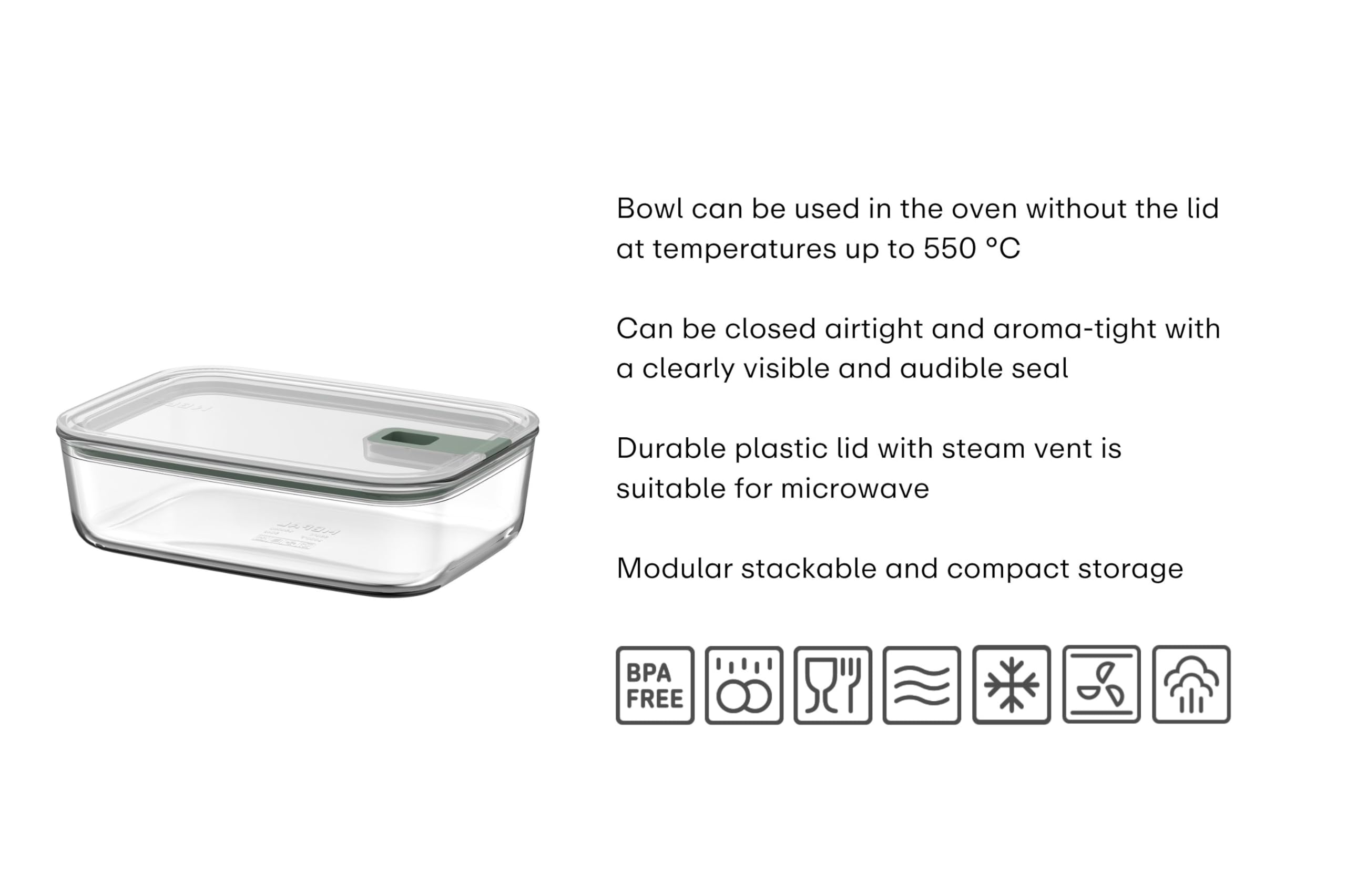 mepal-easyclip-glasbeh-lter-mit-deckel-450-ml-luft-und-aromadichte-meal-prep-box image 2