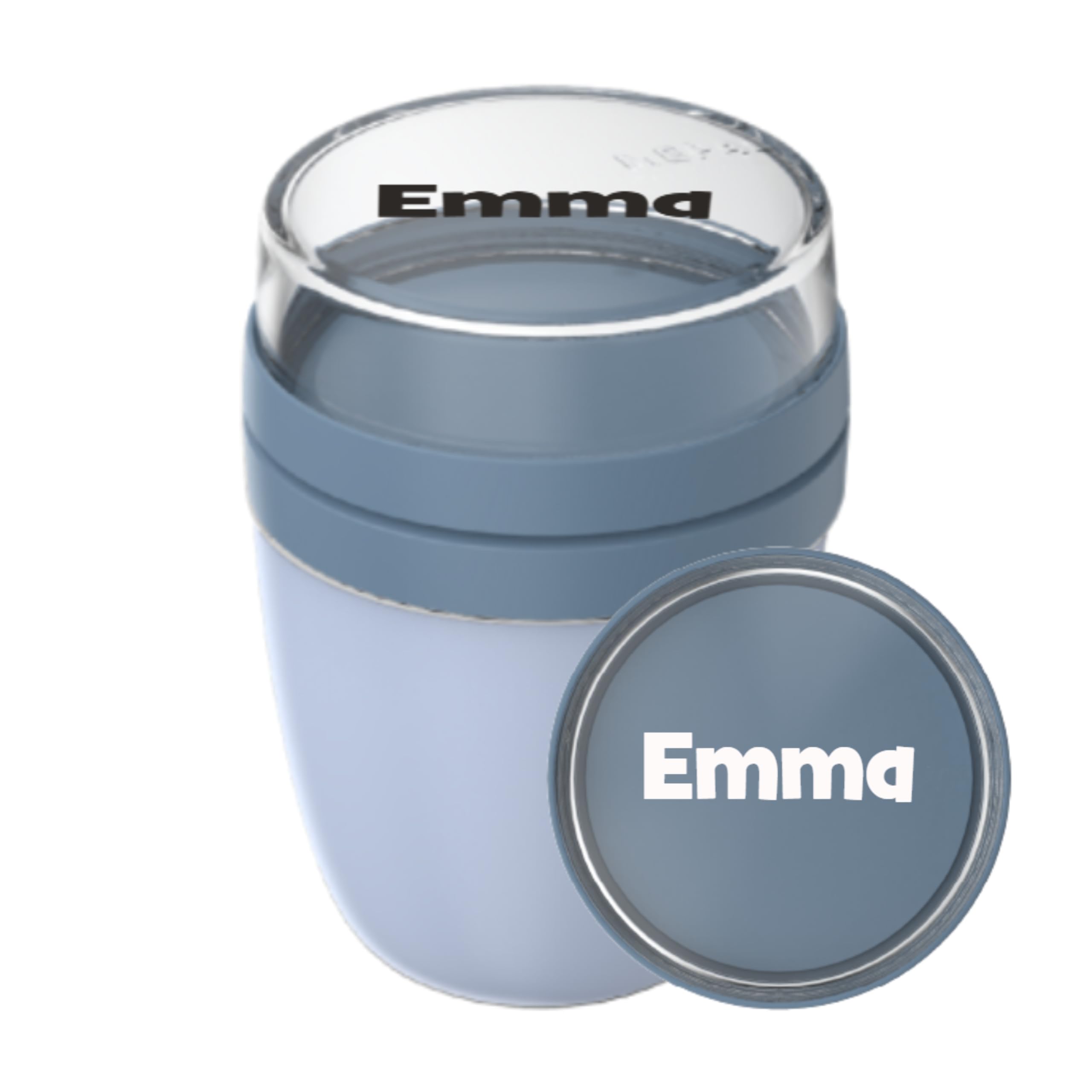 mepal-m-slibecher-to-go-mit-namen-personalisierter-lunchpot-ellipse-mini-300-ml- image 1