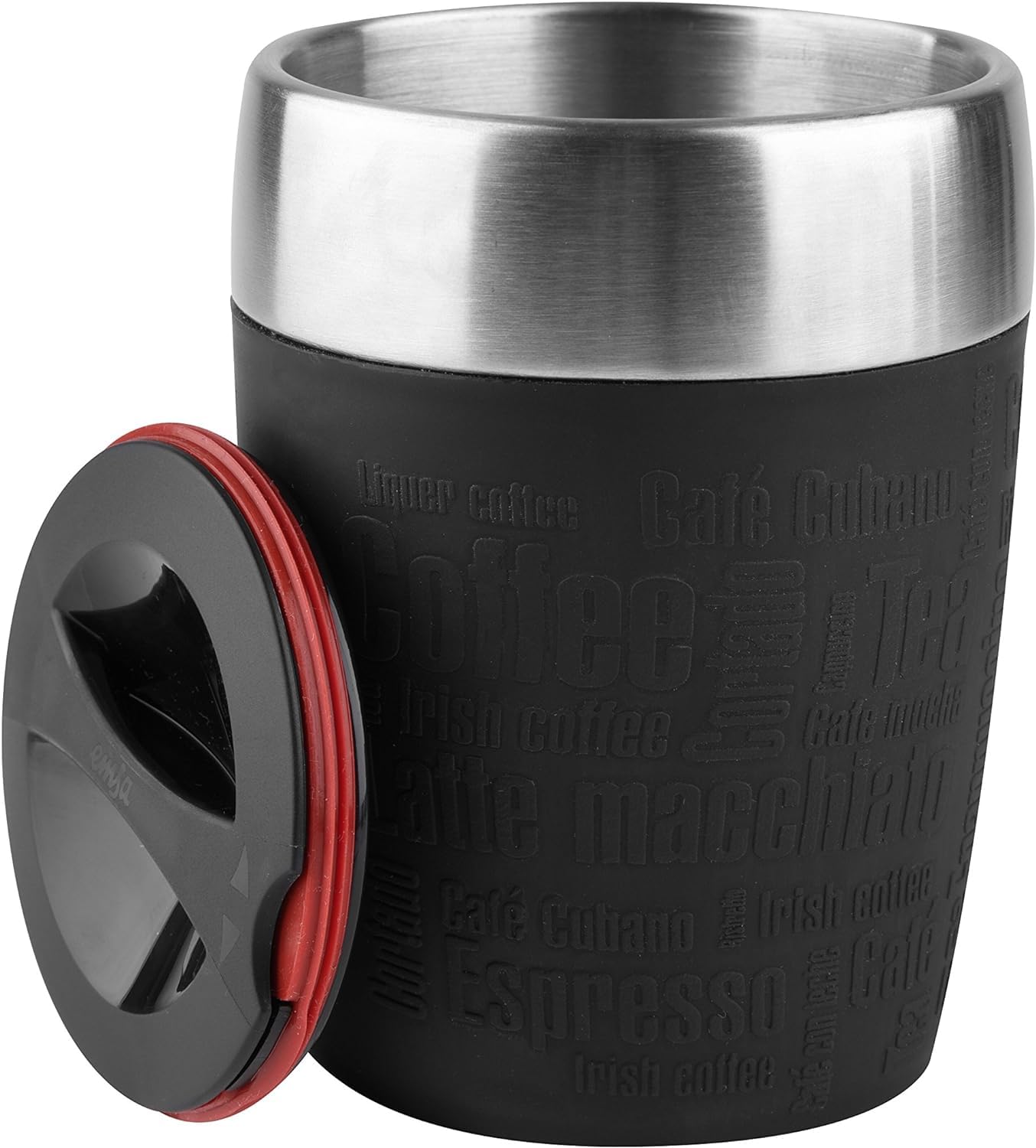 emsa-travel-cup-0-2-liter-isolier-trinkbecher-doppelwandiger-edelstahl-drehversc image 2
