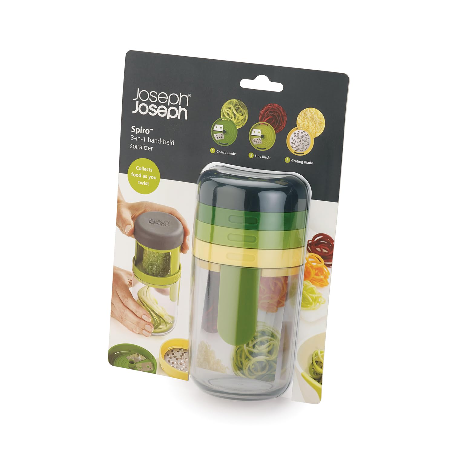 joseph-joseph-spiro-handheld-spiralizer-gem-seschneider-mit-2-klingen-grob-fein- image 7