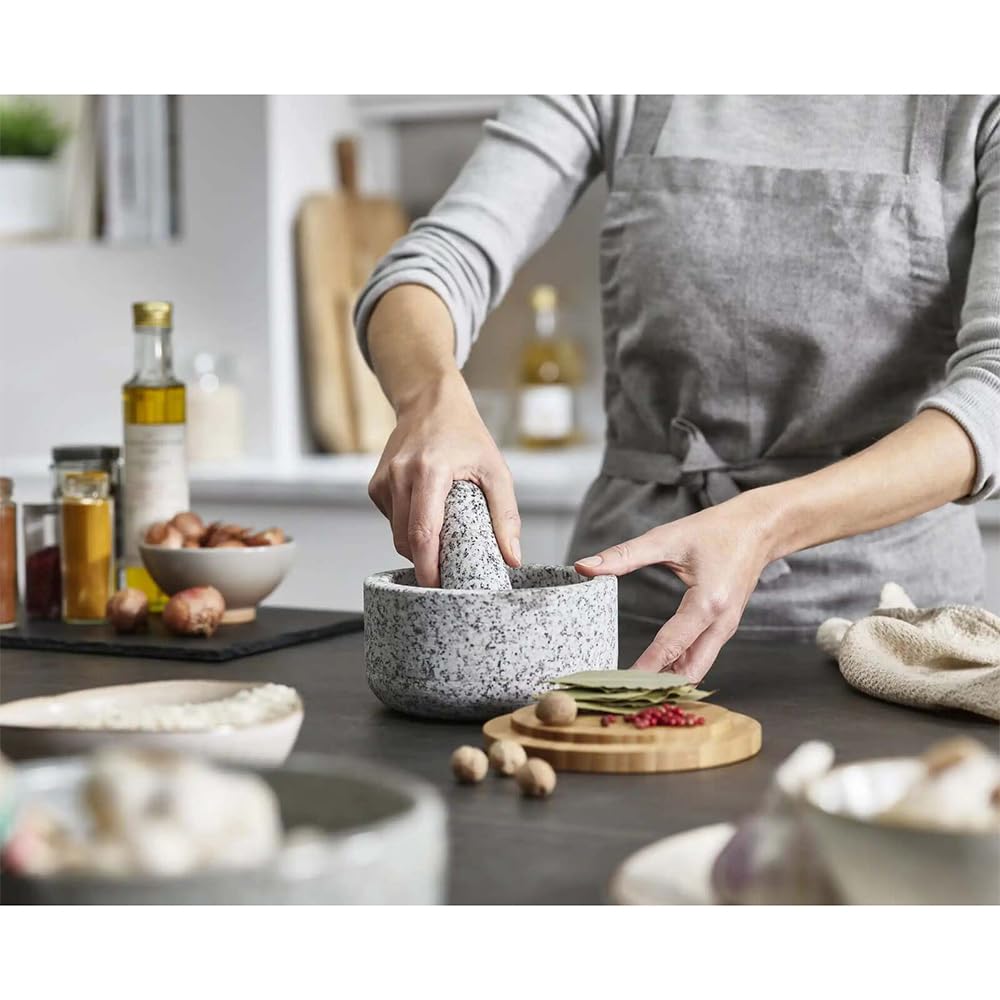 joseph-joseph-dash-granit-m-rser-und-st-el-15-5-cm-mit-bambusdeckel-naturstein image 2