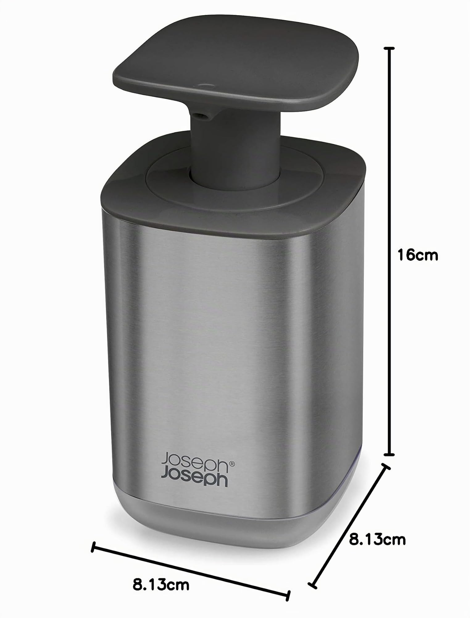 joseph-joseph-presto-edelstahl-seifenspender-hygienischer-easy-push-pumpenkopf-m image 7