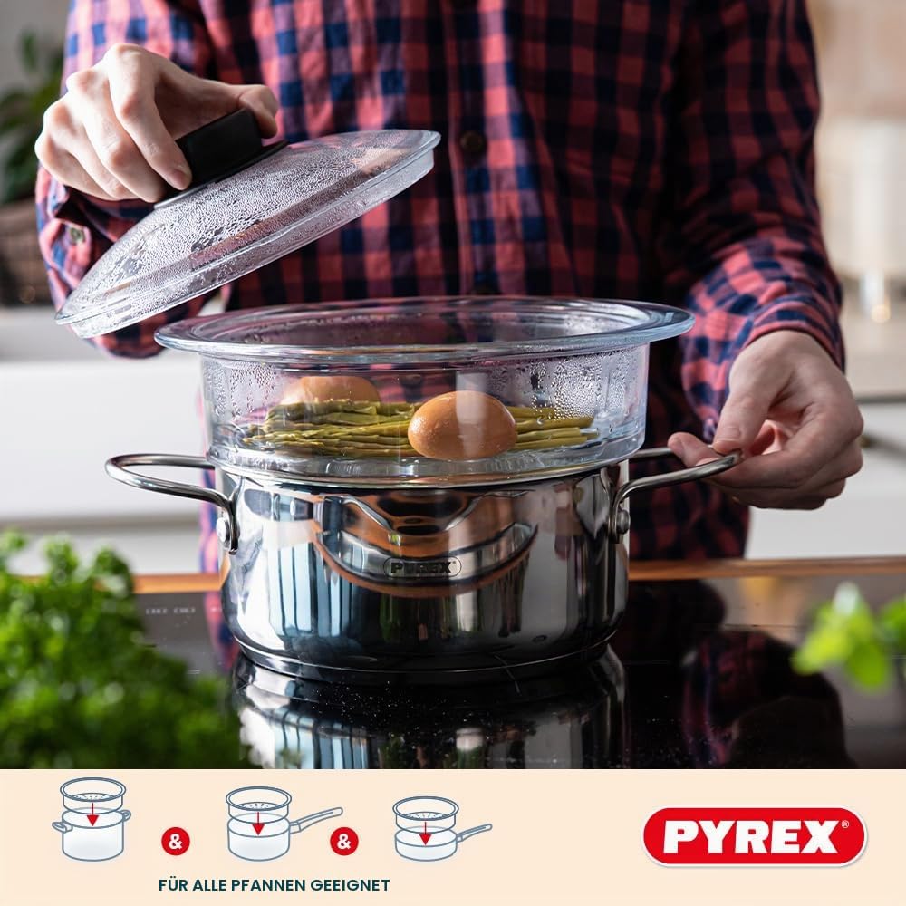 pyrex-alb238-log-dampfgarer-set-2-20-cm-dampfkorb-aus-borosilikatglas-mit-glasde image 3