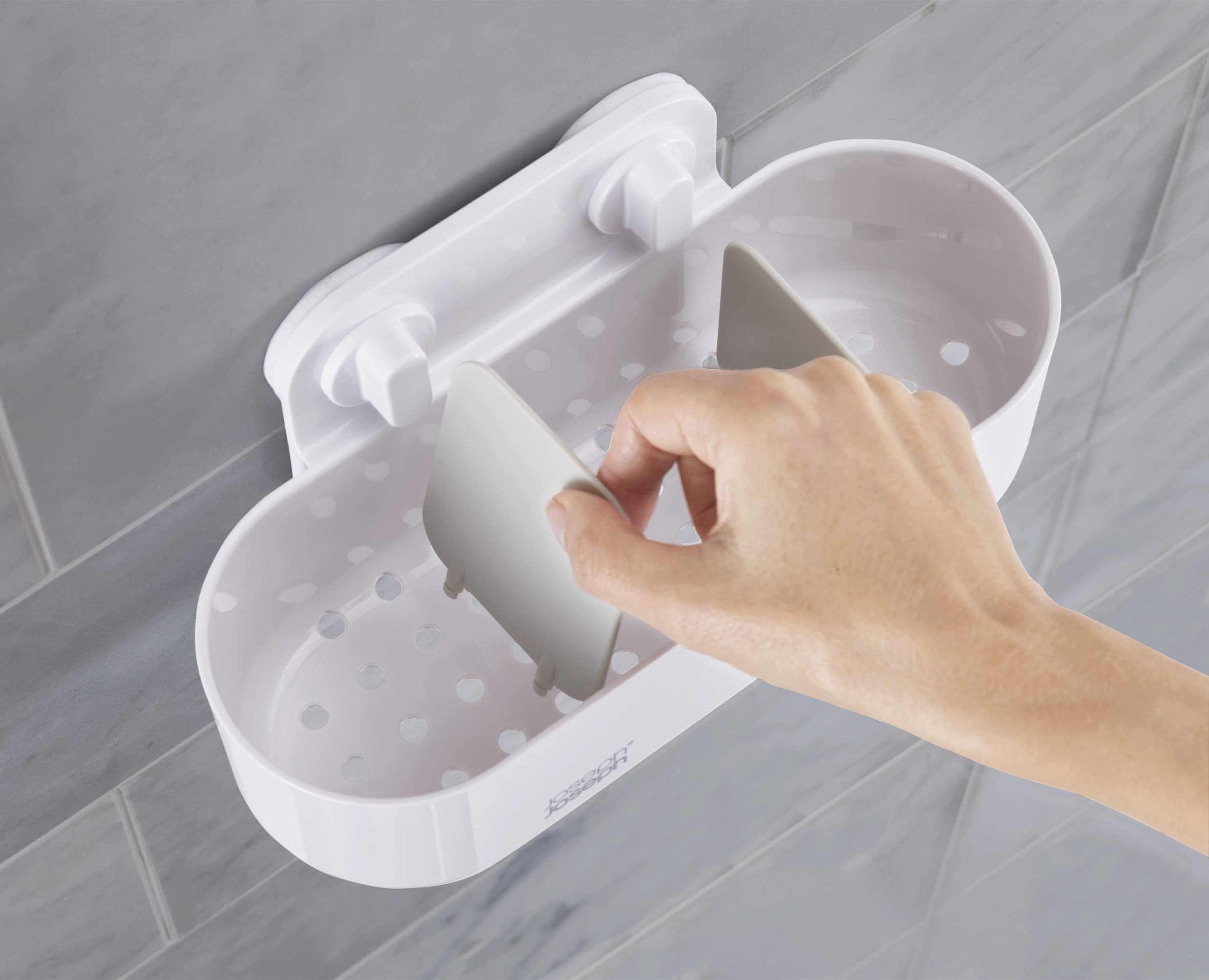 joseph-joseph-duo-dusche-caddy-duschregal-gro-badezimmer-organisator-mit-saugn-p image 2