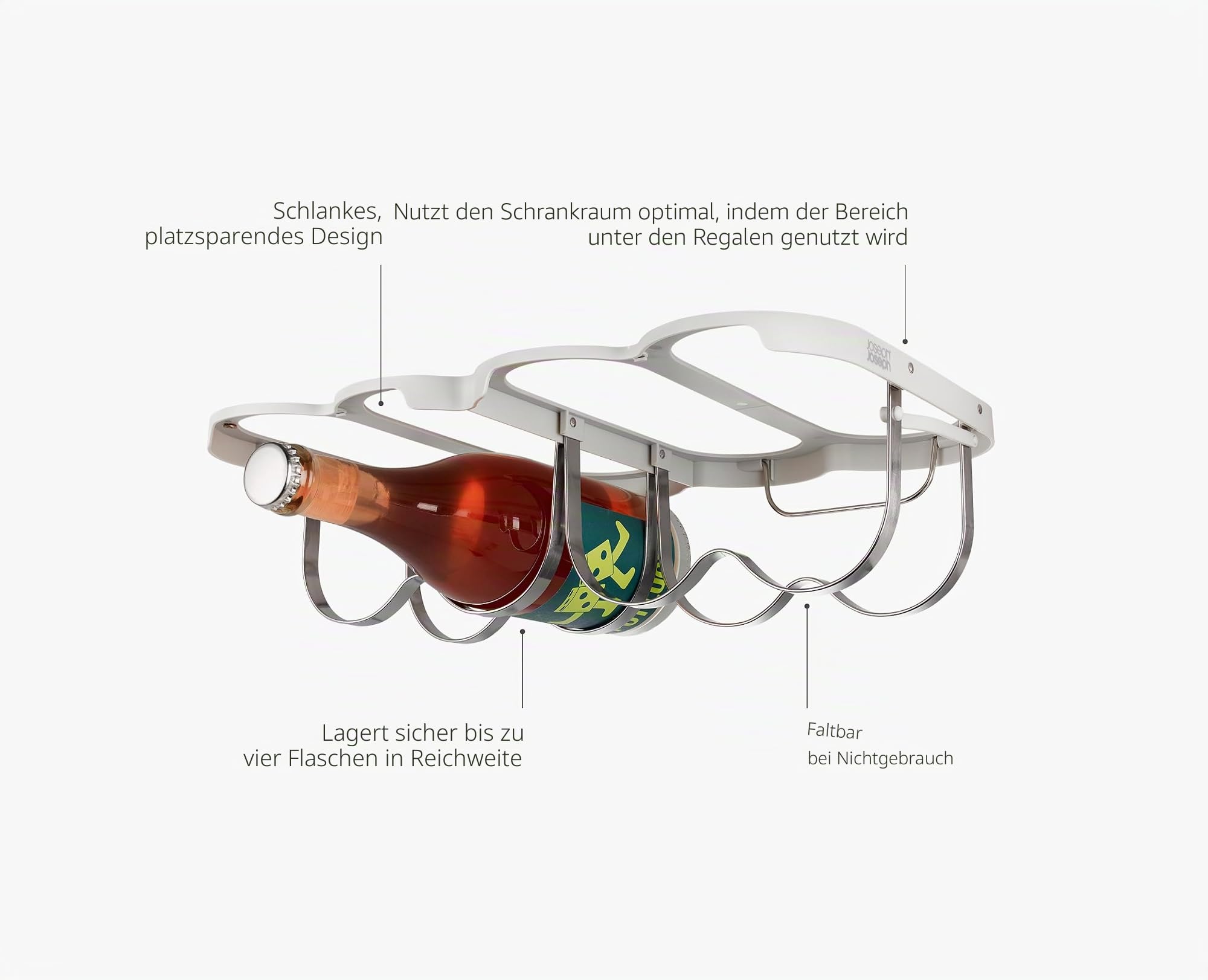 joseph-joseph-cradle-klappbares-weinregal-f-r-schrankmontage-edelstahl-flaschenh image 5