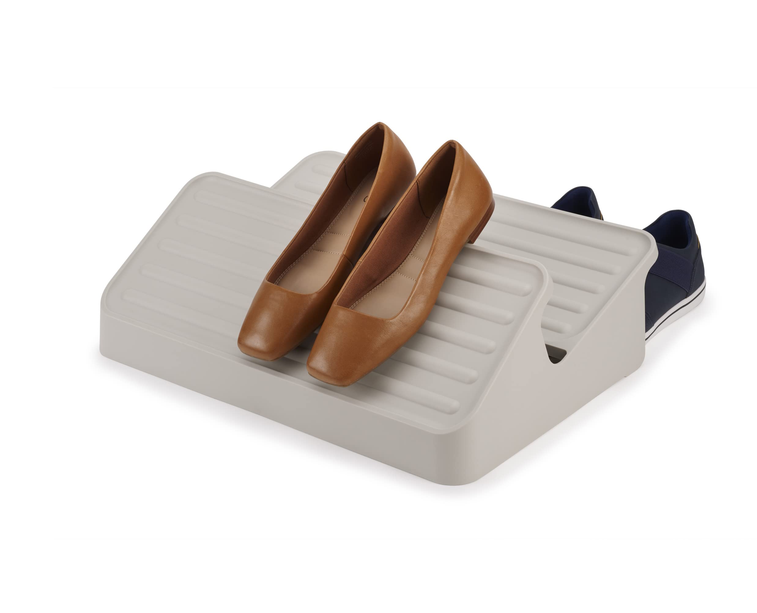 joseph-joseph-shoe-in-2-stufiger-platzsparender-schuhregal-organisator-f-r-bis-z image 1