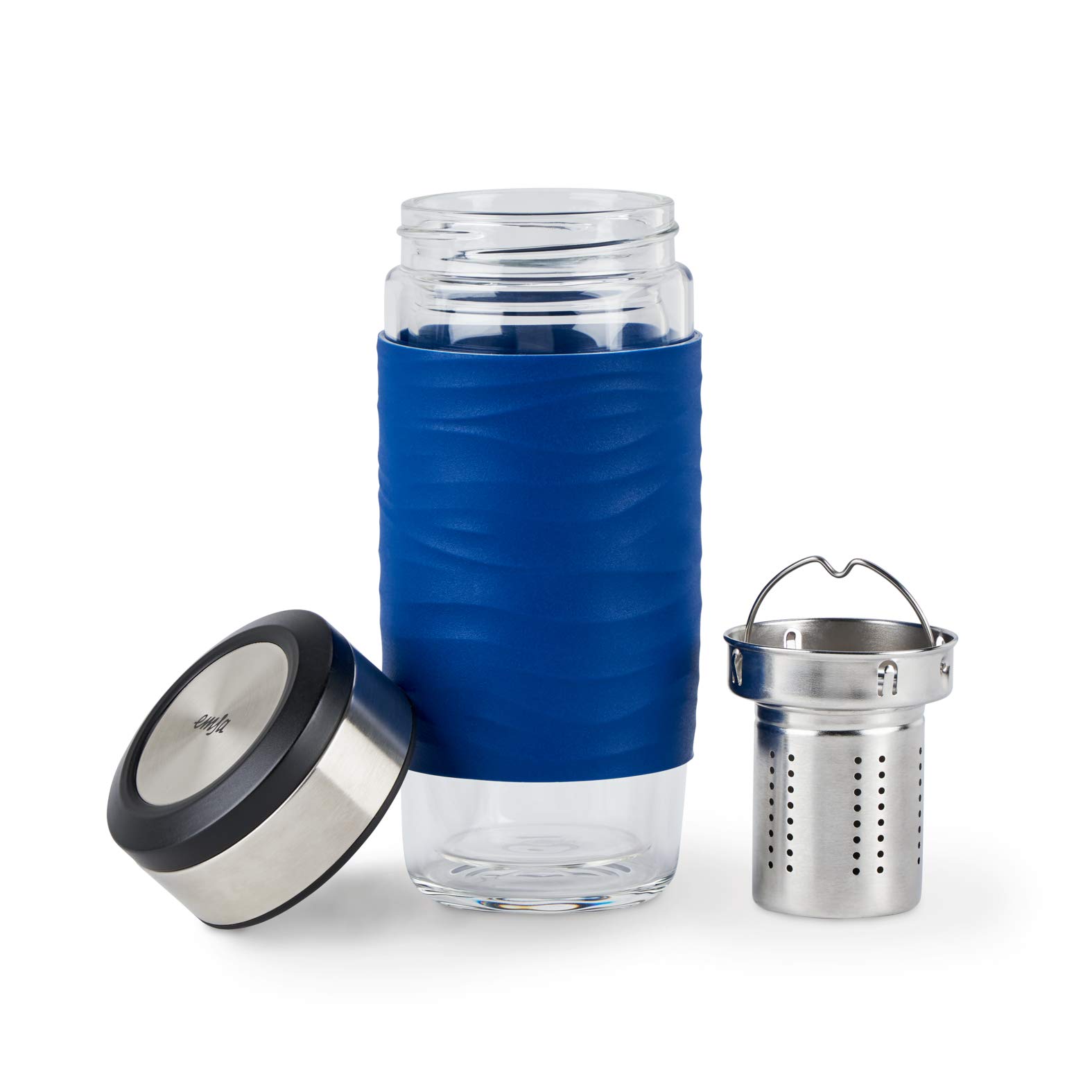 emsa-tea-mug-teebecher-0-4-l-doppelwandiger-glasbecher-mit-herausnehmbarem-edels image 3