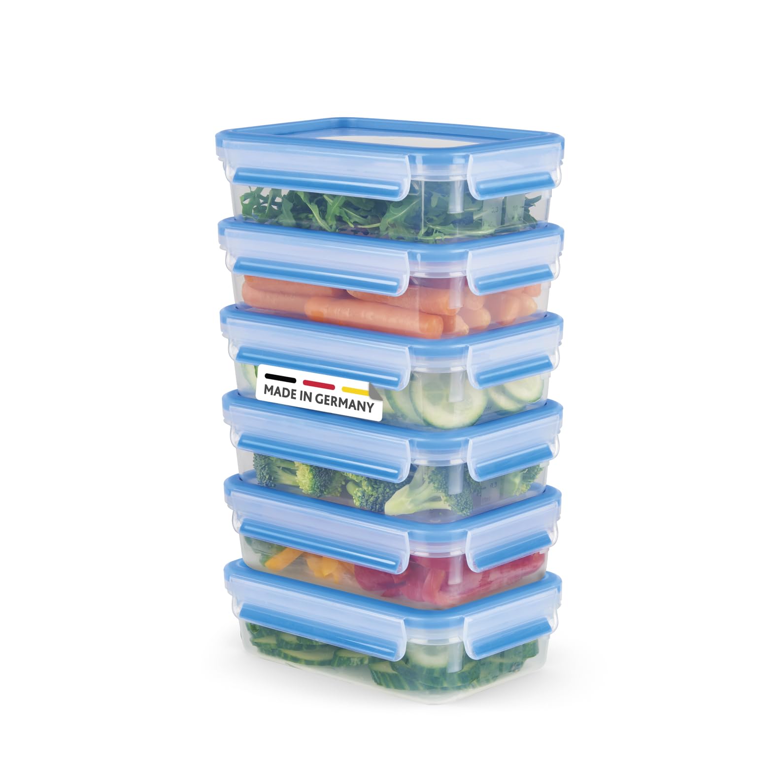 emsa-clip-close-frischhaltedosen-mealprep-set-6-0-8-l-100-auslaufsicher-und-hygi image 2