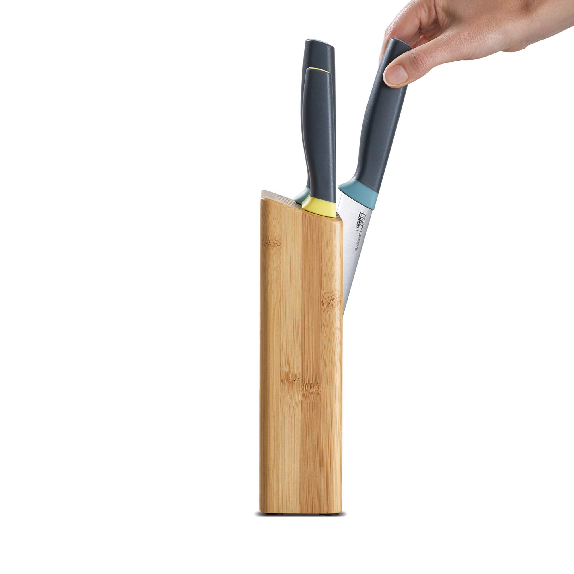 joseph-joseph-elevate-5-teiliges-messerset-mit-schlankem-bambus-messerblock-japa image 2