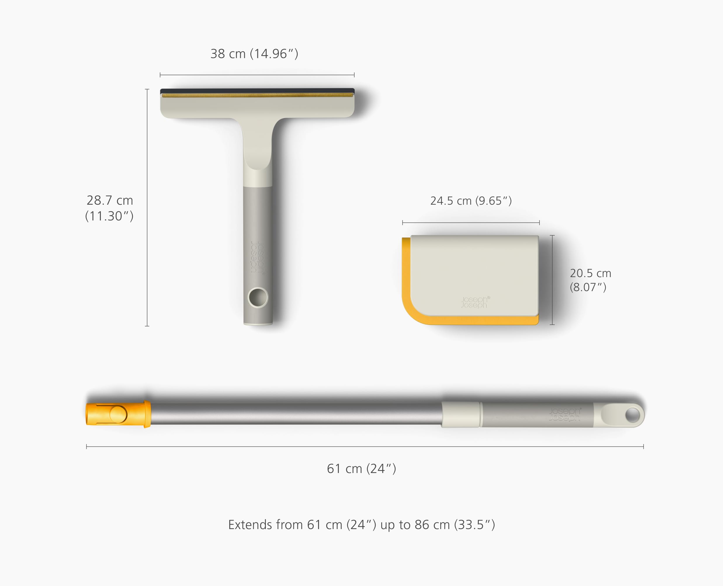 joseph-joseph-cleantech-tierhaar-reinigungsset-3-teilig-teppichharke-mit-telesko image 4