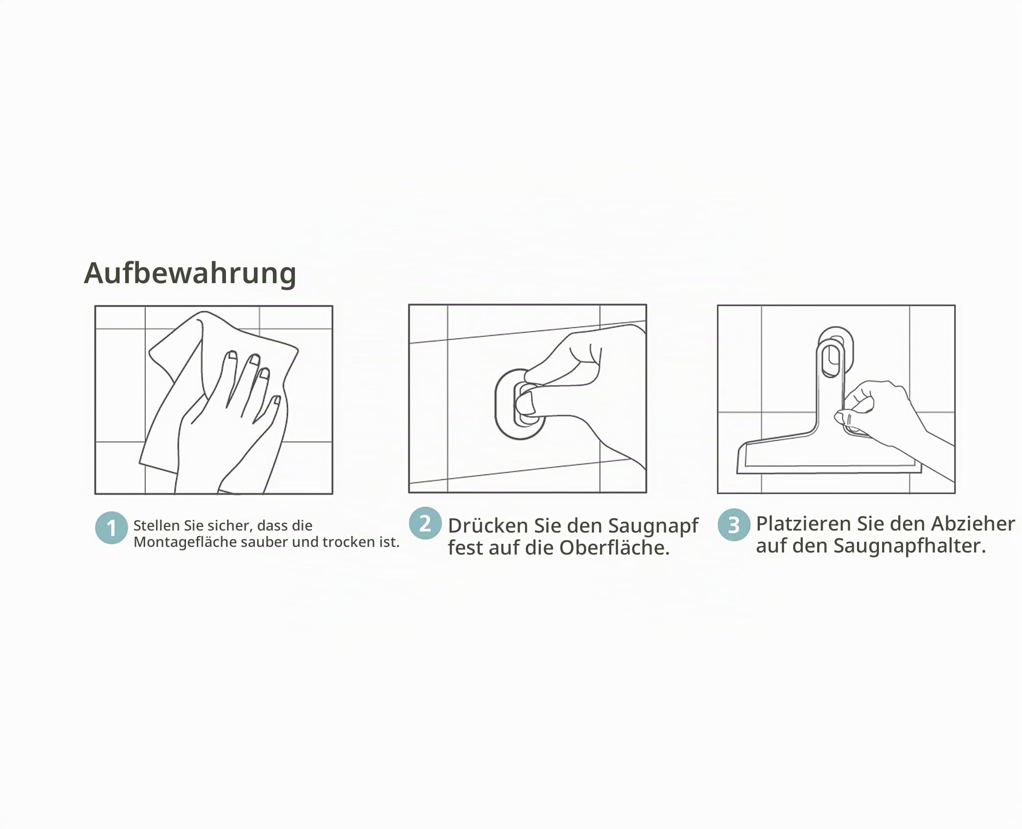 joseph-joseph-duo-slimline-duschabzieher-mit-saugnapfhalterung-wei-flexible-lipp image 4