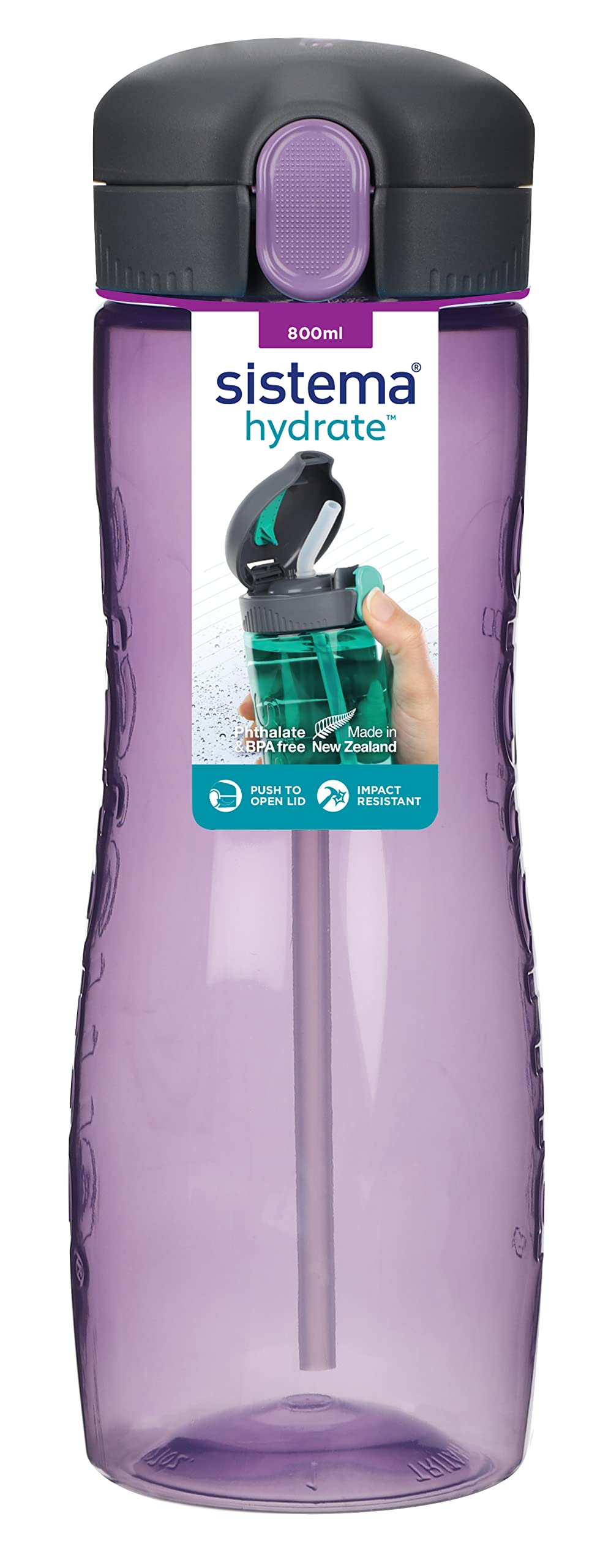 sistema-hydrate-quick-flip-wasserflasche-800-ml-bpa-freie-trinkflasche-mit-trink image 3