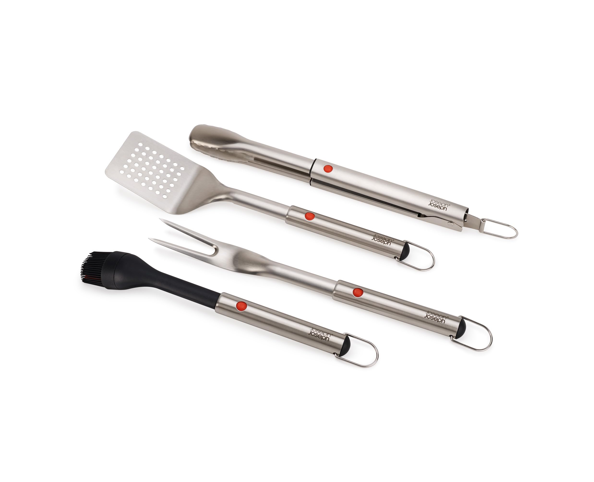 joseph-joseph-grillout-3-teiliges-bbq-utensilien-set-edelstahl-wender-zange-gabe image 7