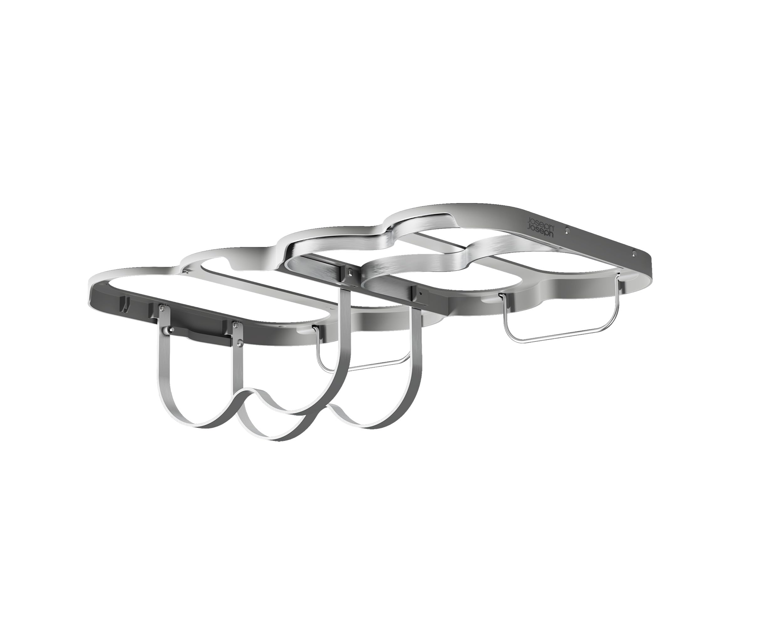 joseph-joseph-cradle-klappbares-weinregal-f-r-schrankmontage-edelstahl-flaschenh image 2