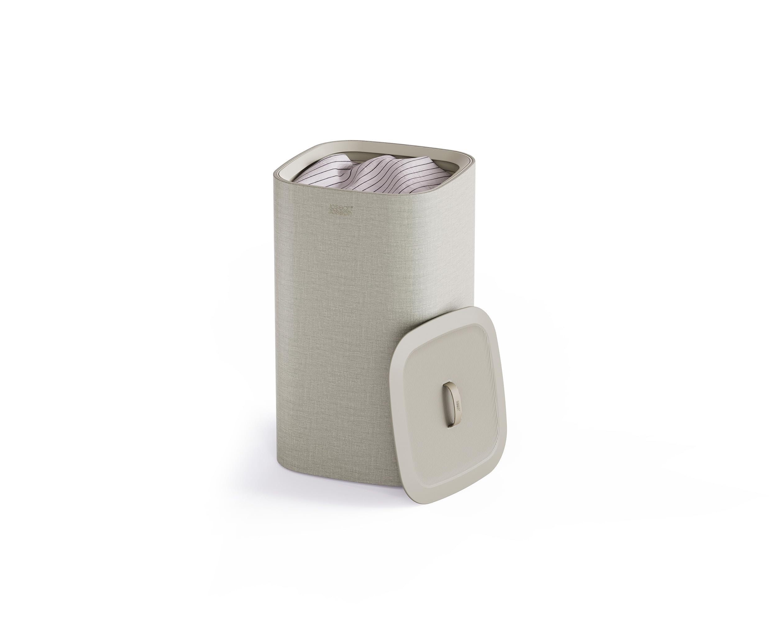joseph-joseph-tota-trio-90-liter-w-schesortierer-mit-deckel-ecru-beige-3-herausn image 8