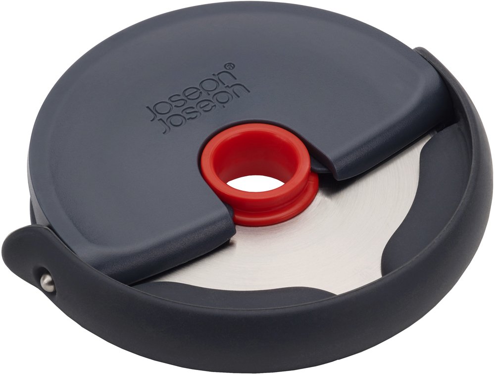 joseph-joseph-disc-compact-pizzaschneider-mit-edelstahlklinge-abnehmbar-silikong image 1