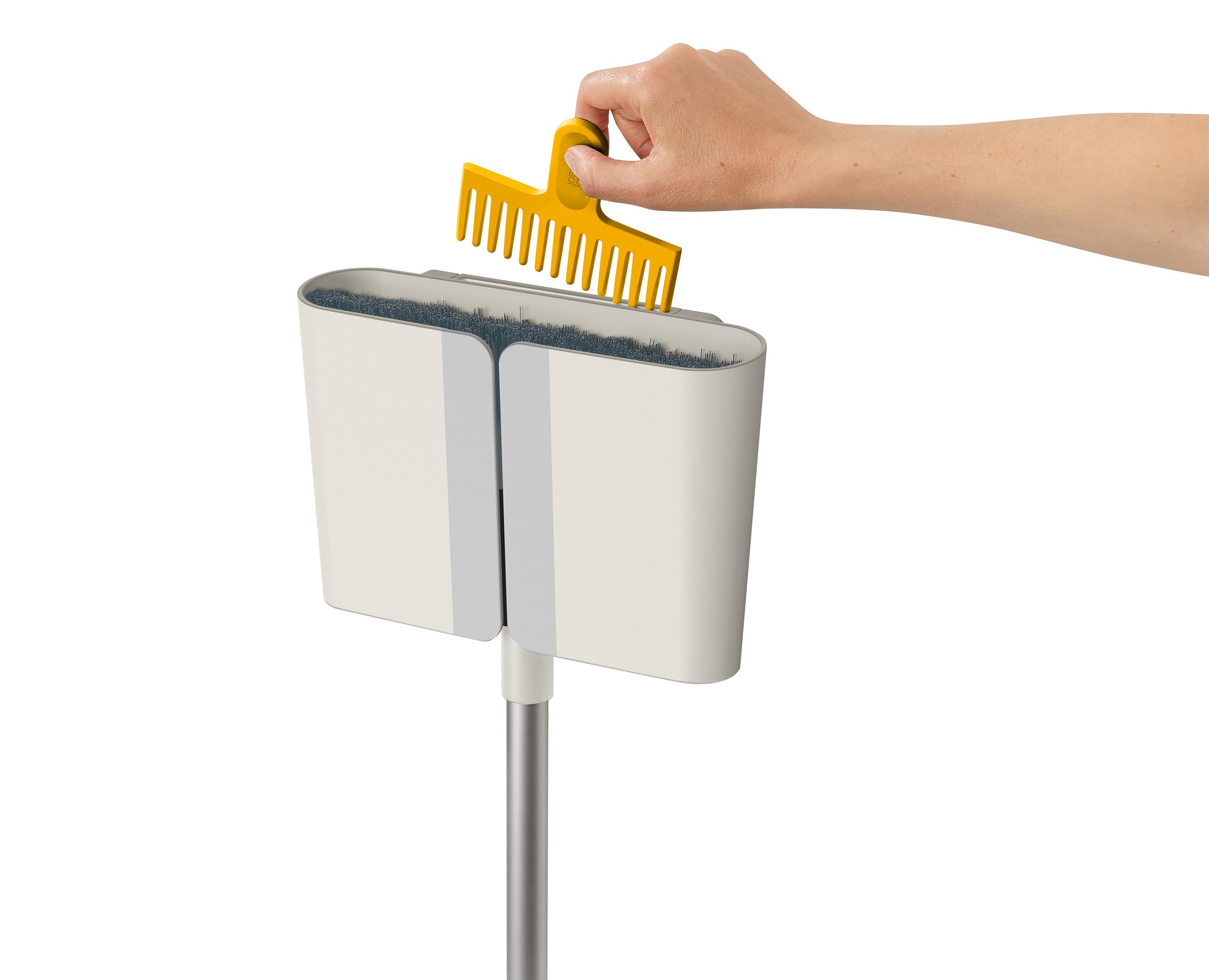 joseph-joseph-cleantech-wandmontierter-besen-mit-teleskop-aluminiumstiel-weicher image 2