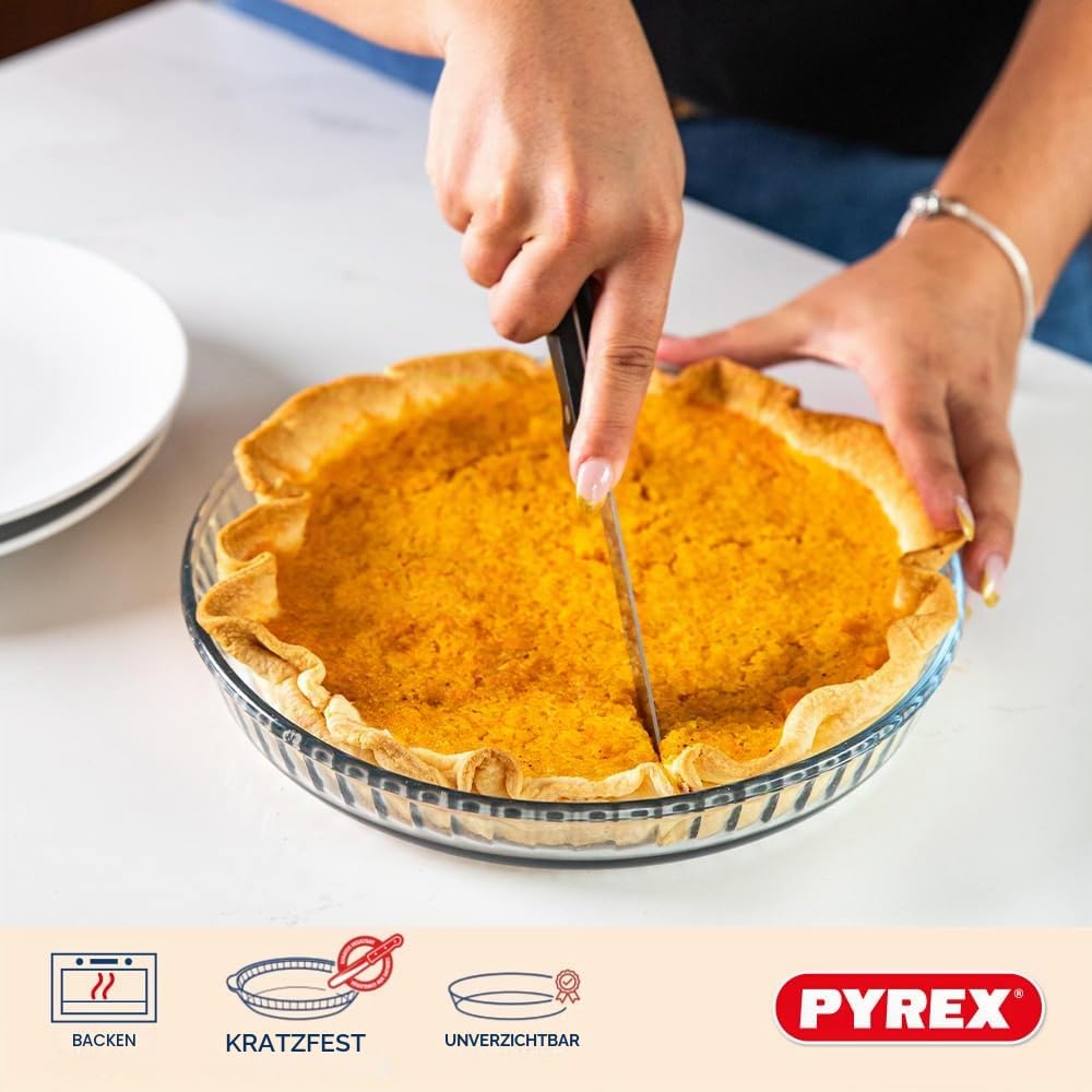 pyrex-bake-enjoy-backform-set-2-teilig-aus-borosilikatglas-28-cm-glasplatte-26-c image 3