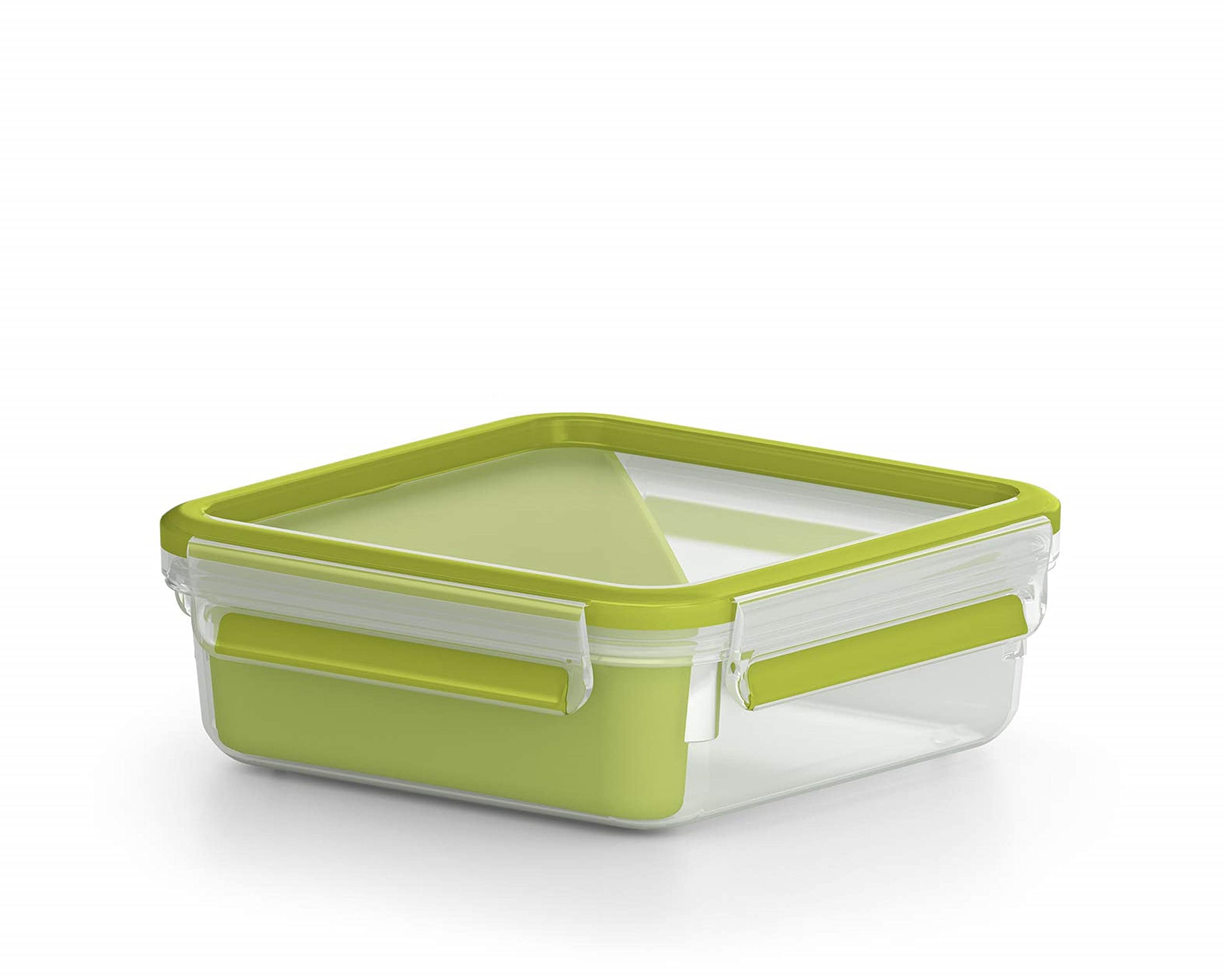 emsa-clip-go-lunchbox-0-85-l-100-dichte-brotdose-mit-eck-einsatz-transparent-hel image 5