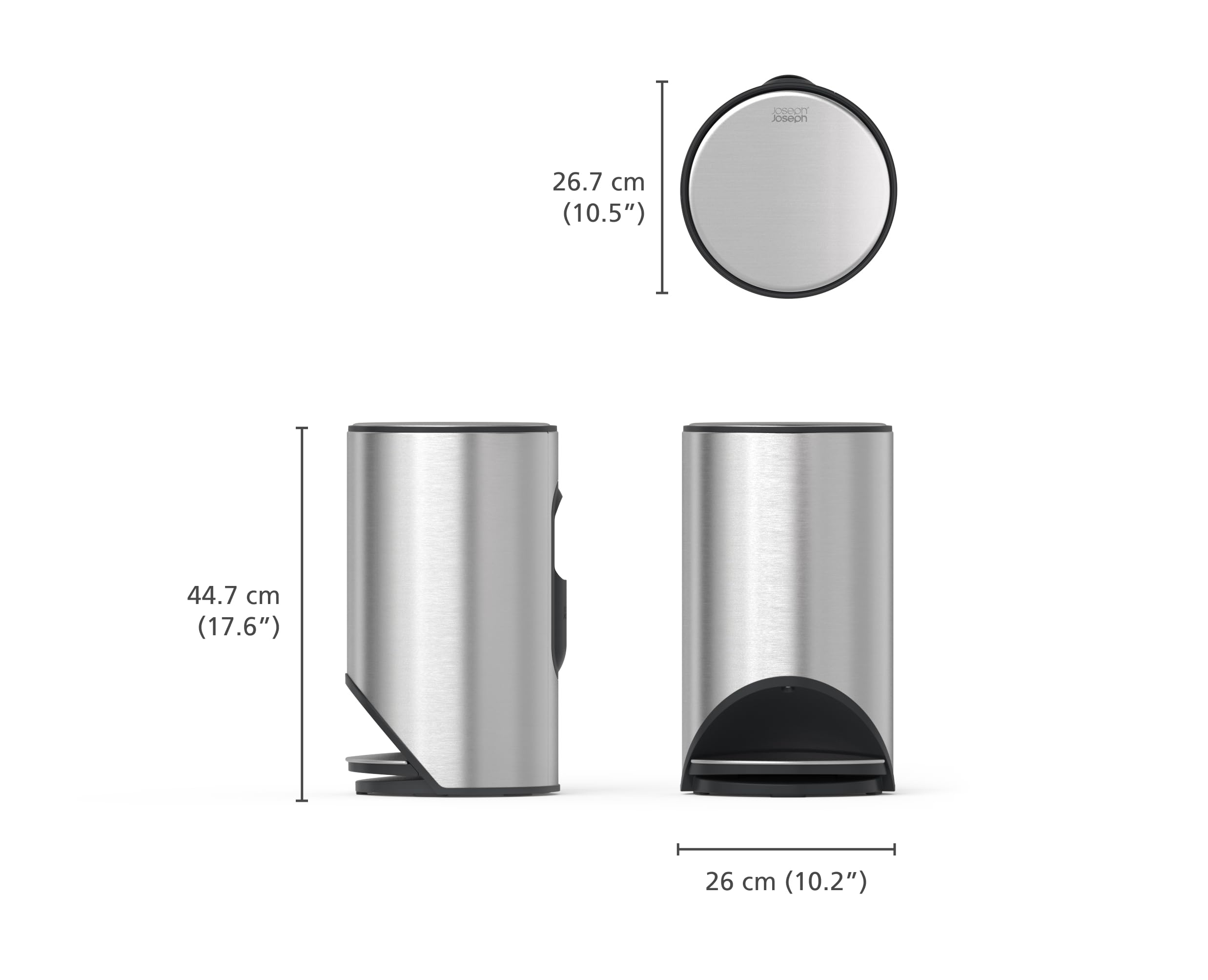 joseph-joseph-arc-30152-tretabfalleimer-10l-soft-close-deckel-anti-fingerprint-e image 3
