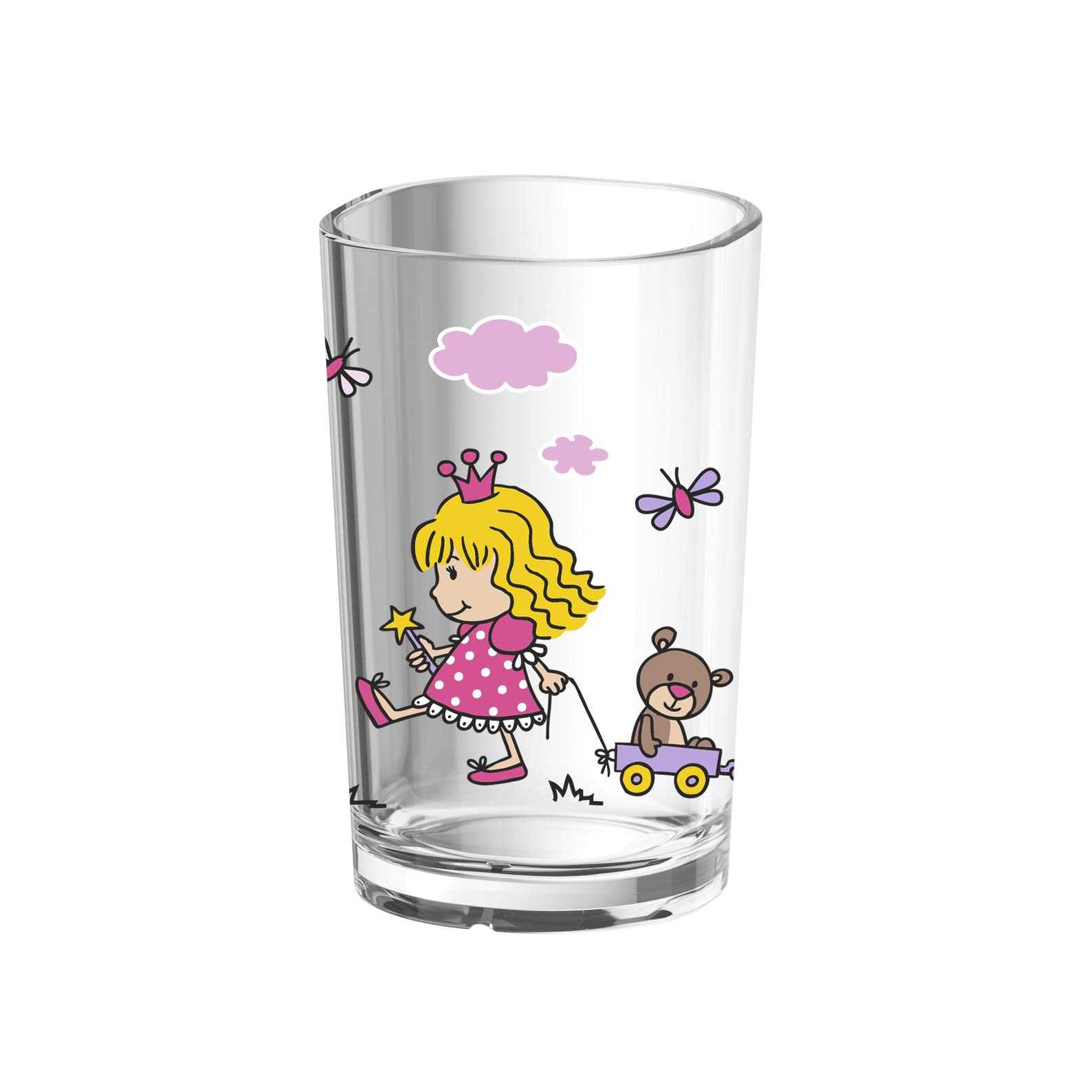 emsa-kinder-trinkglas-kids-0-2-liter-motiv-princess-hochglanzkunststoff-bruchsic image 1