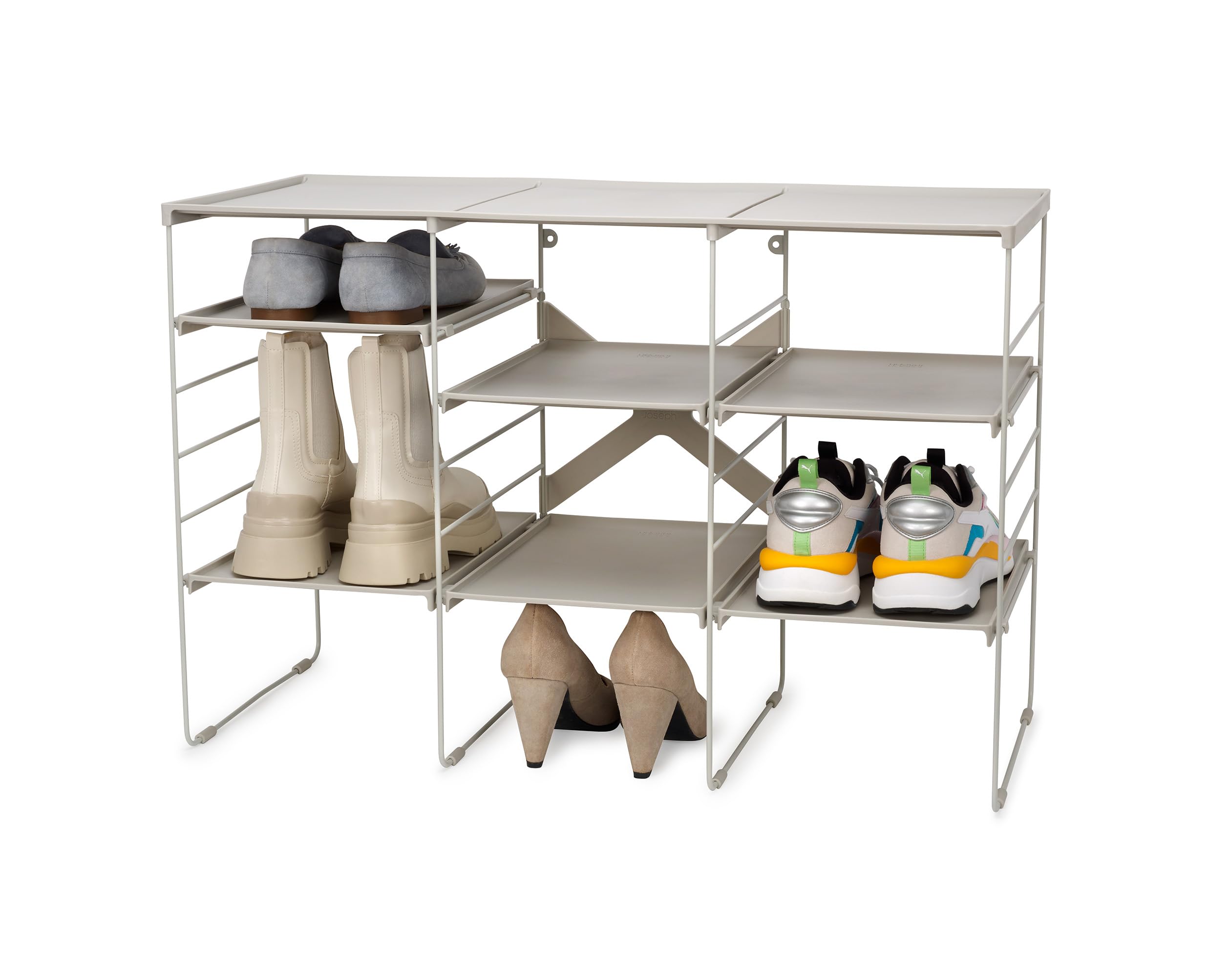 joseph-joseph-level-verstellbares-schuhregal-aus-stahl-f-r-bis-zu-12-paar-schuhe image 1