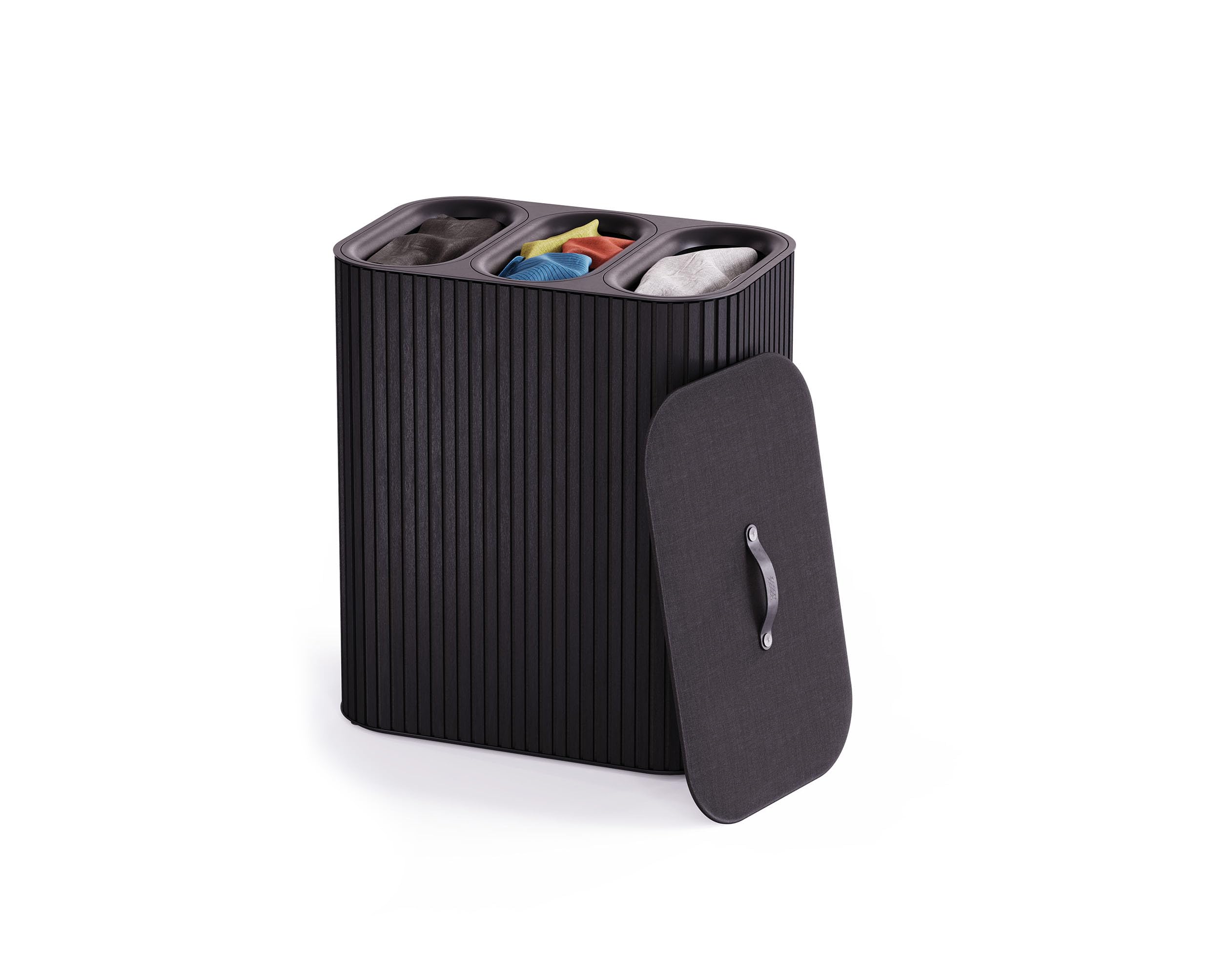 joseph-joseph-tota-luxe-90l-w-schekorb-schwarz-doppelter-w-schesammler-mit-2-f-c image 7