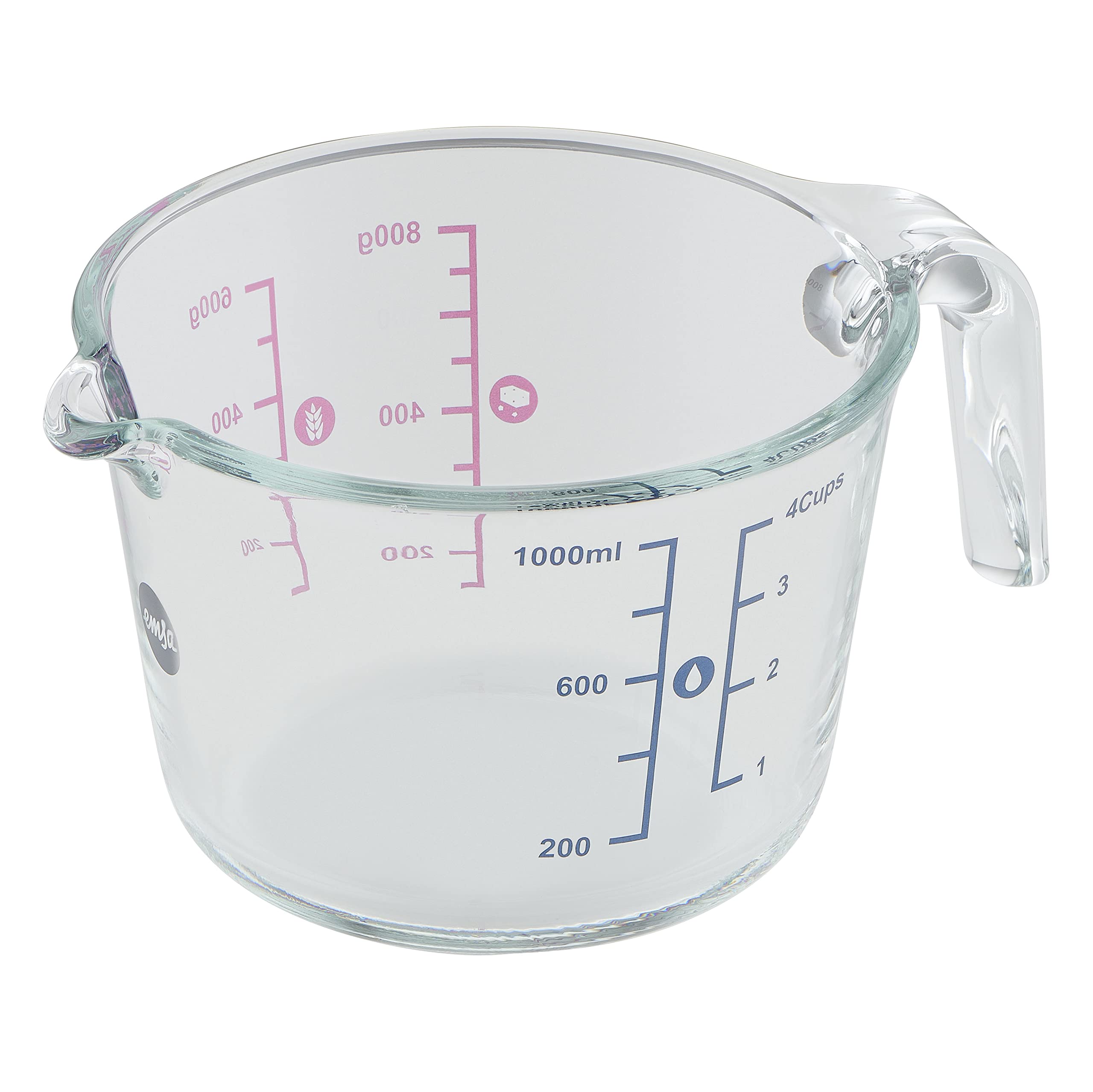 emsa-prep-bake-glas-messbecher-1-liter-2-skalen-f-r-feste-und-fl-ssige-zutaten-a image 2