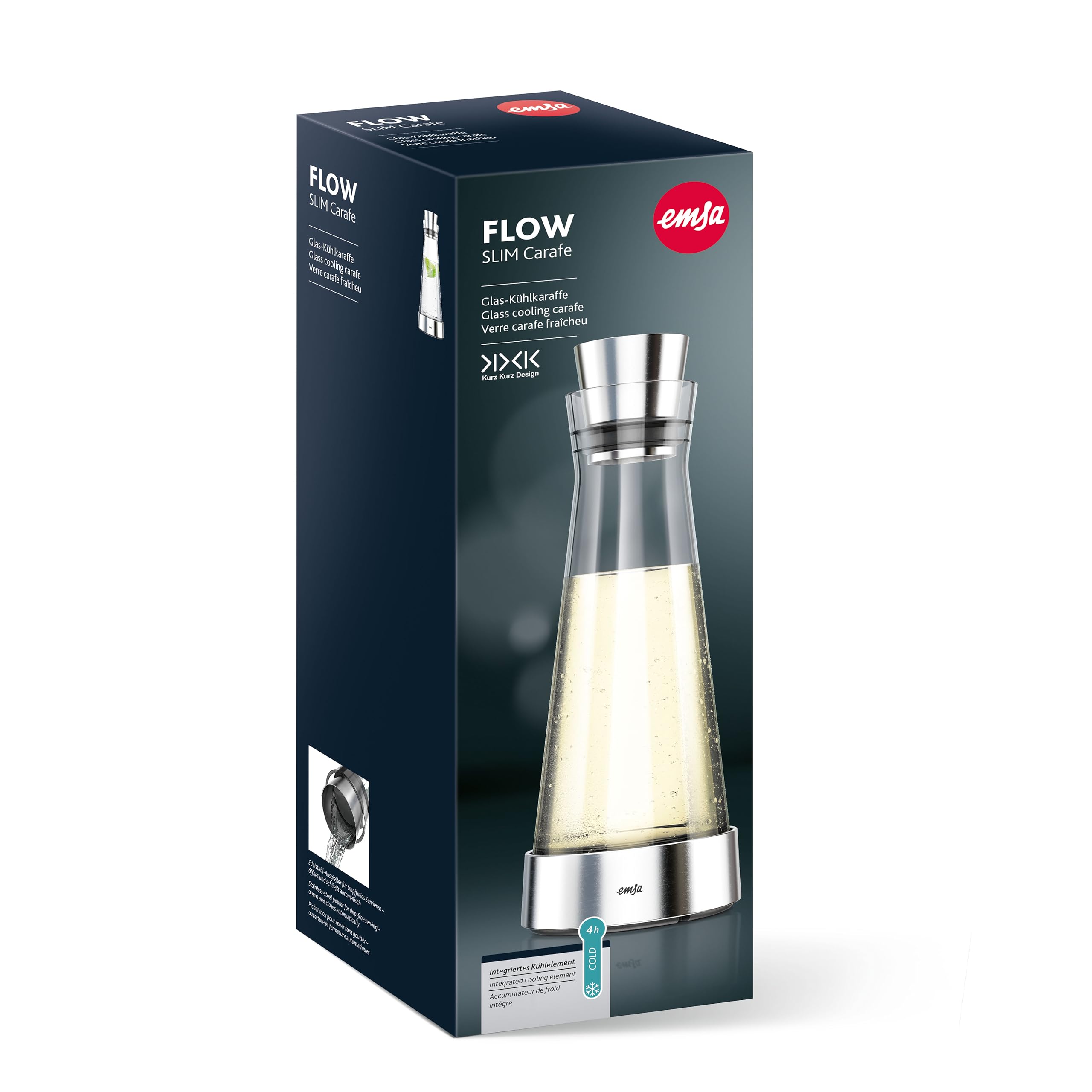emsa-flow-slim-glaskaraffe-1-liter-mit-k-hlelement-mundgeblasenes-glas-geb-rstet image 7