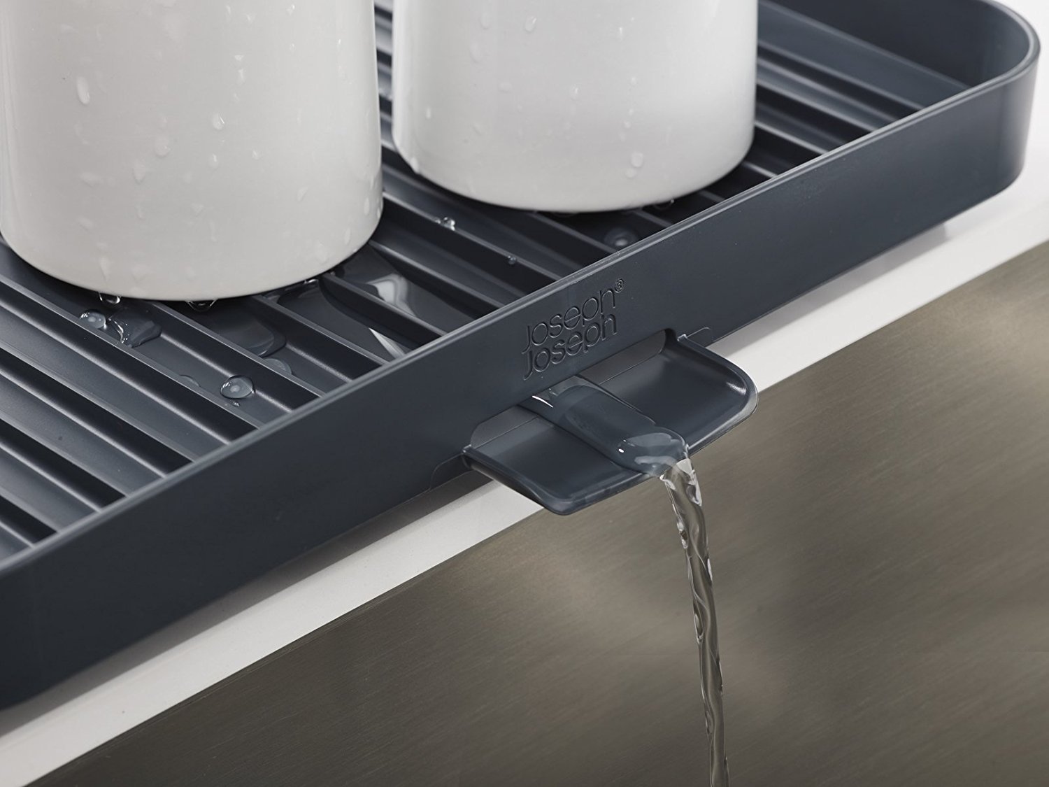 joseph-joseph-y-rack-2-stufiges-abtropfgestell-selbstentleerender-utensilientopf image 3
