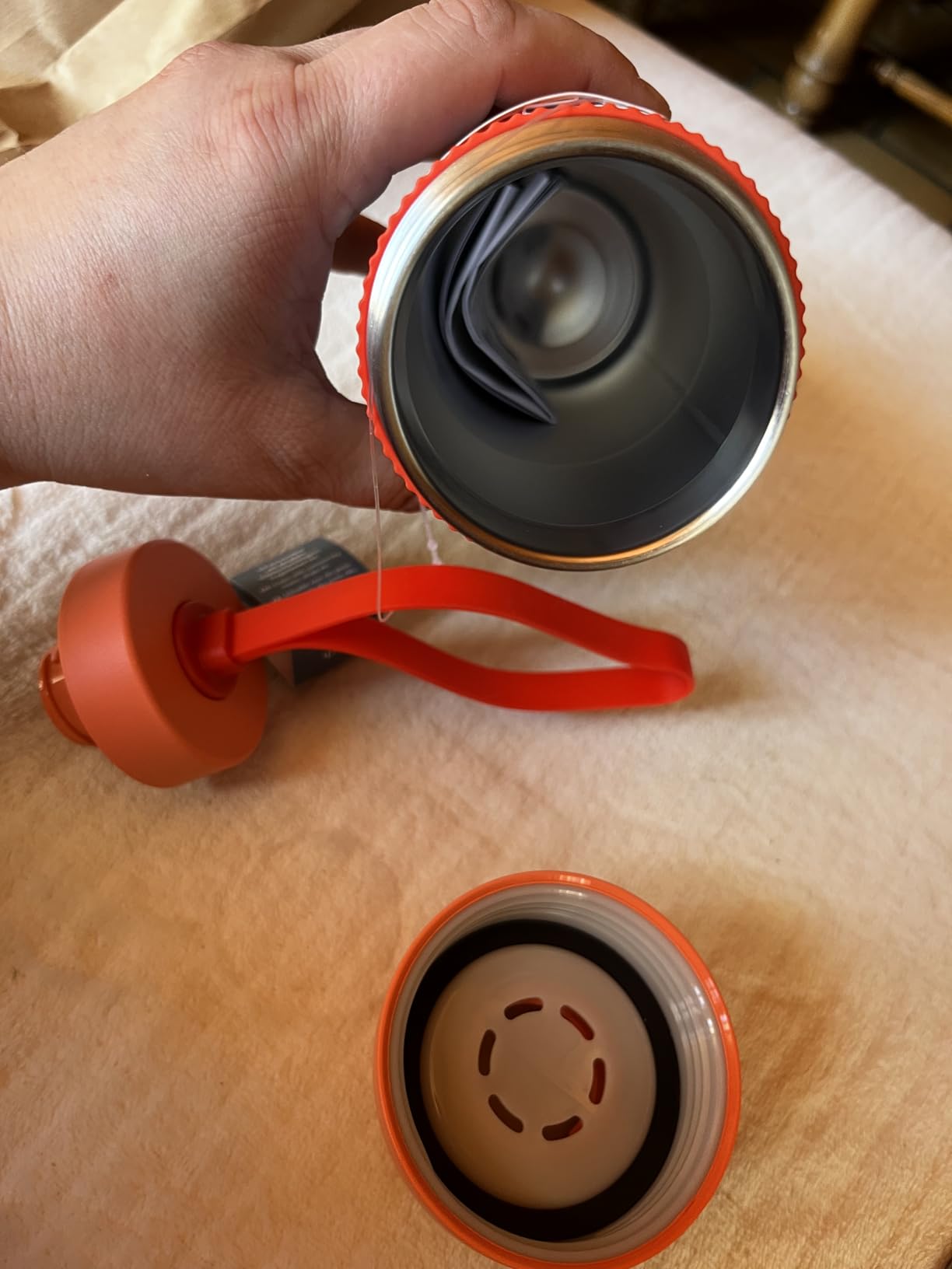 Gute Flasche mit kleinem Makel