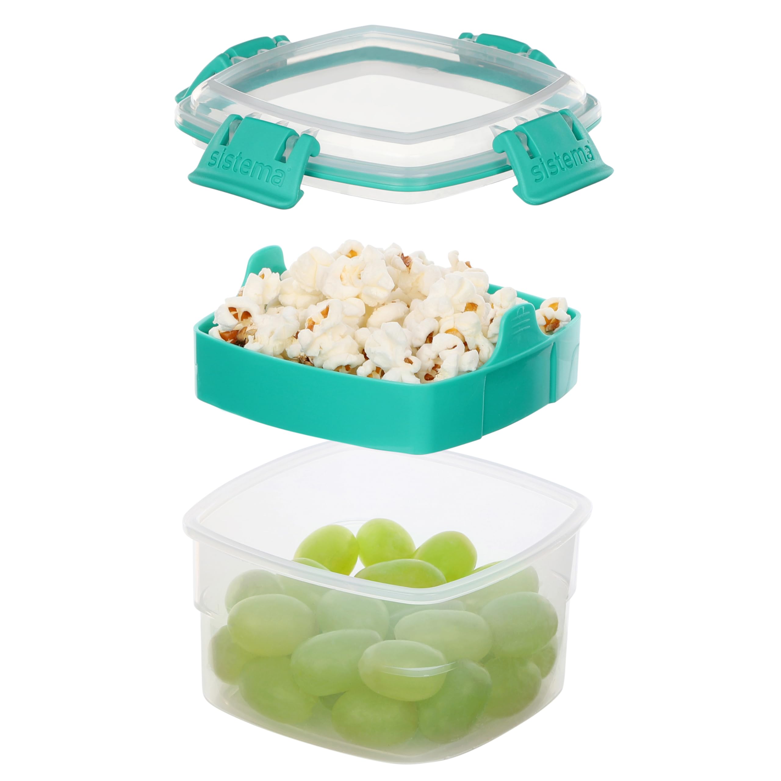 sistema-snacks-to-go-frischhaltedose-400-ml-snack-box-mit-2-f-chern-und-herausne image 2
