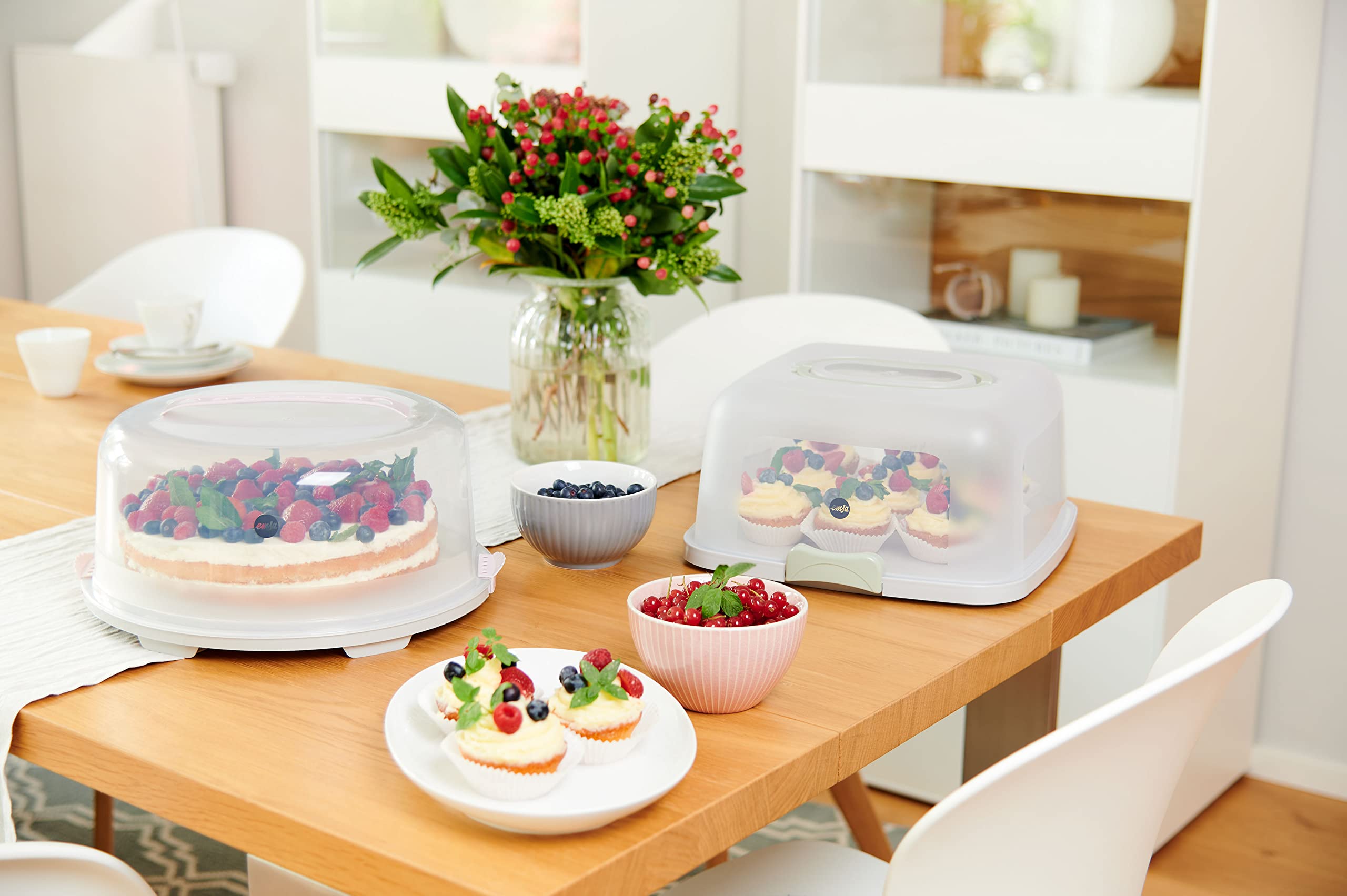 emsa-prep-bake-kuchenaufbewahrungsbox-rund-34-cm-mit-tragegriff-clipsverschluss- image 7