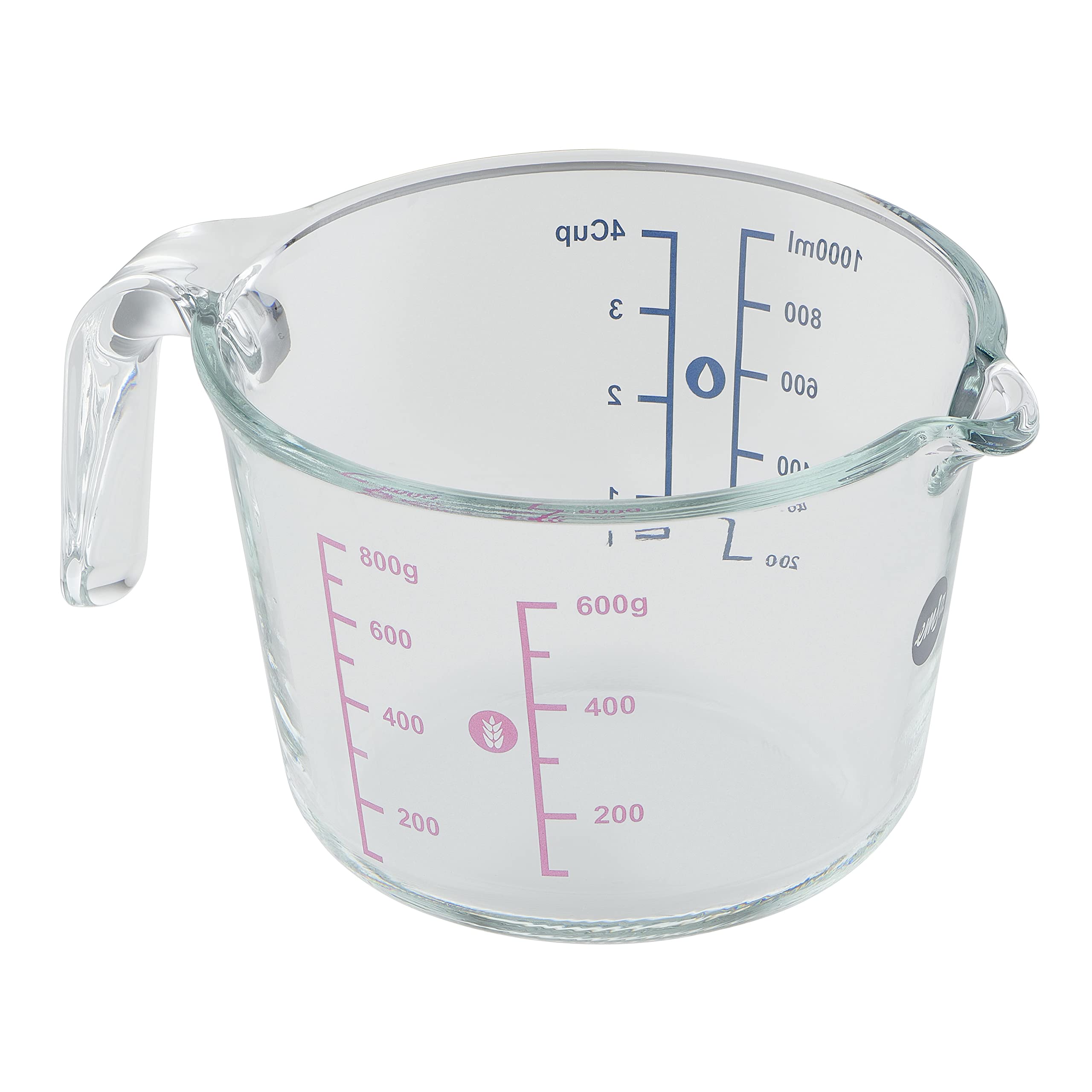 emsa-prep-bake-glas-messbecher-1-liter-2-skalen-f-r-feste-und-fl-ssige-zutaten-a image 1