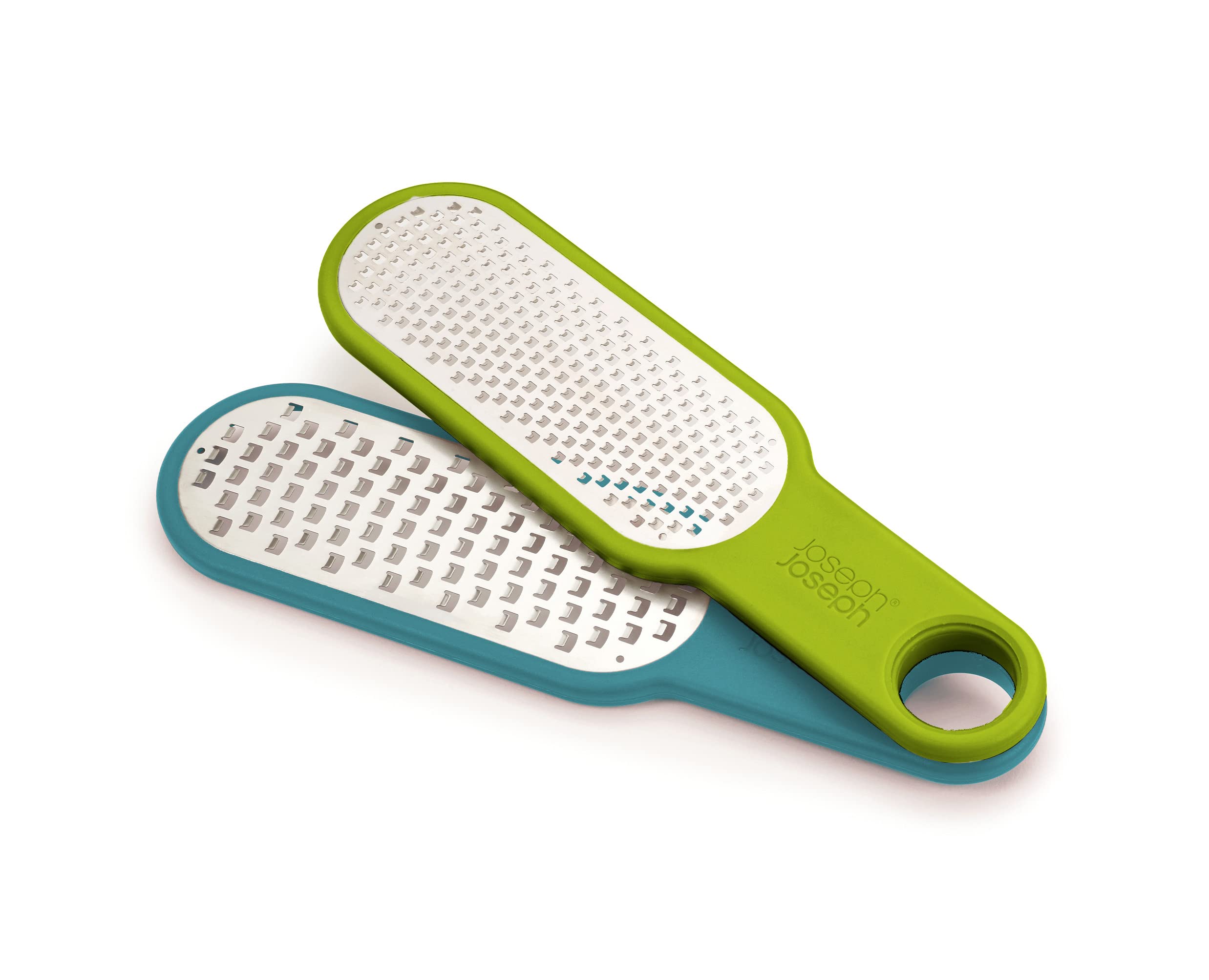 joseph-joseph-duo-2-teiliges-reibenset-grobe-und-feine-reibe-mit-edelstahlklinge image 1
