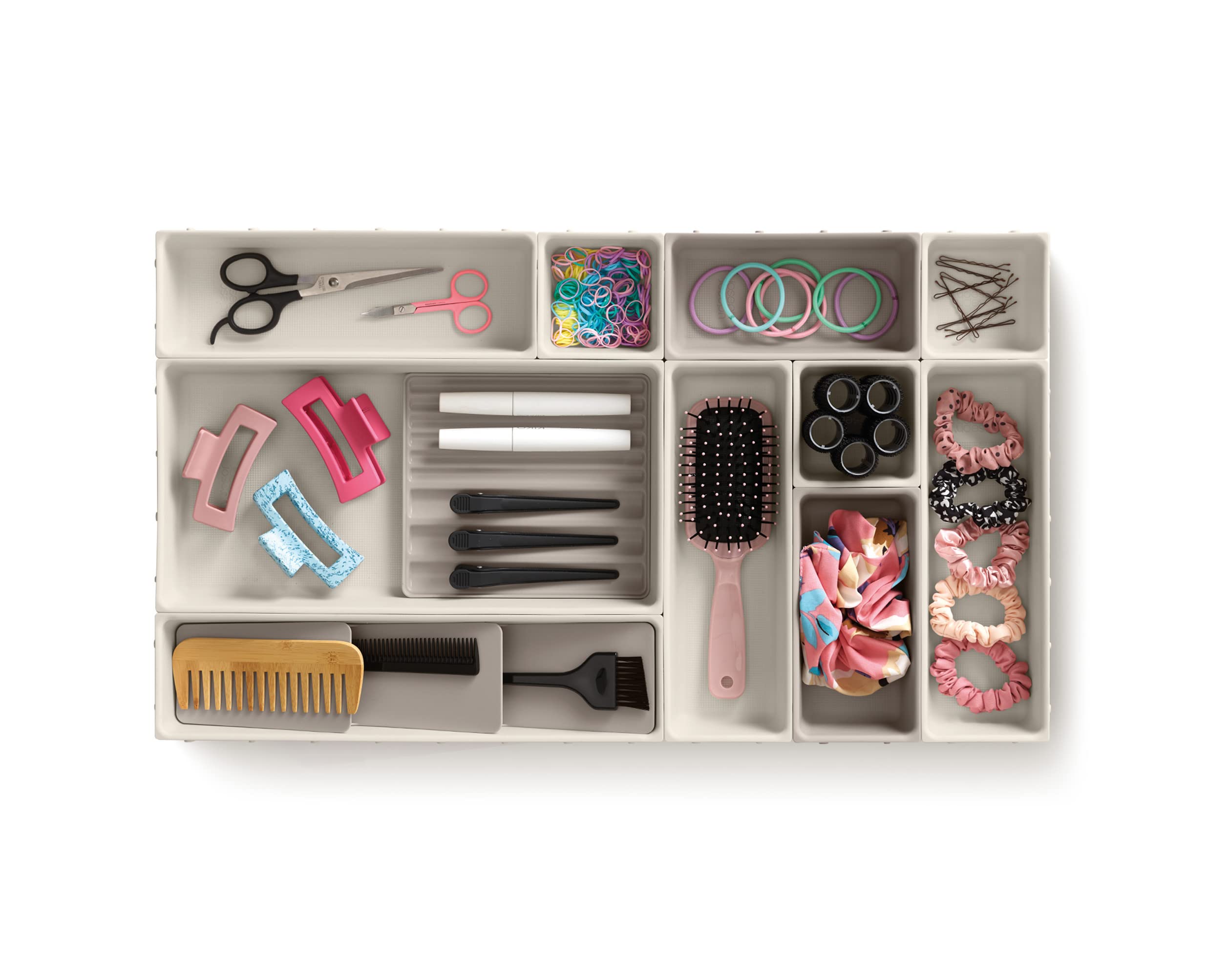 joseph-joseph-viva-modulares-12-teiliges-make-up-organisationsset-schubladen-auf image 4