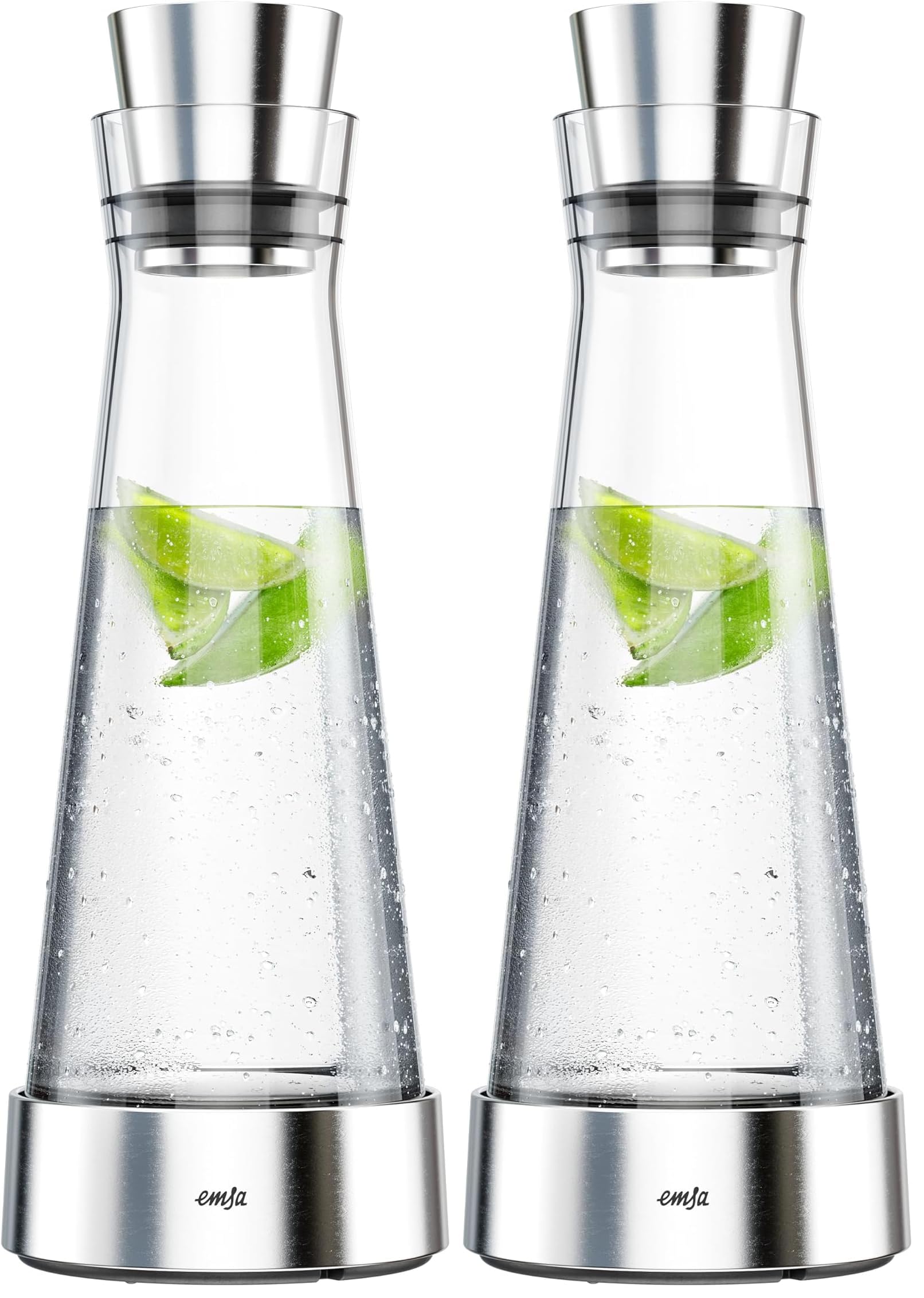 emsa-flow-slim-glaskaraffe-1-liter-mit-k-hlelement-mundgeblasenes-glas-geb-rstet image 8